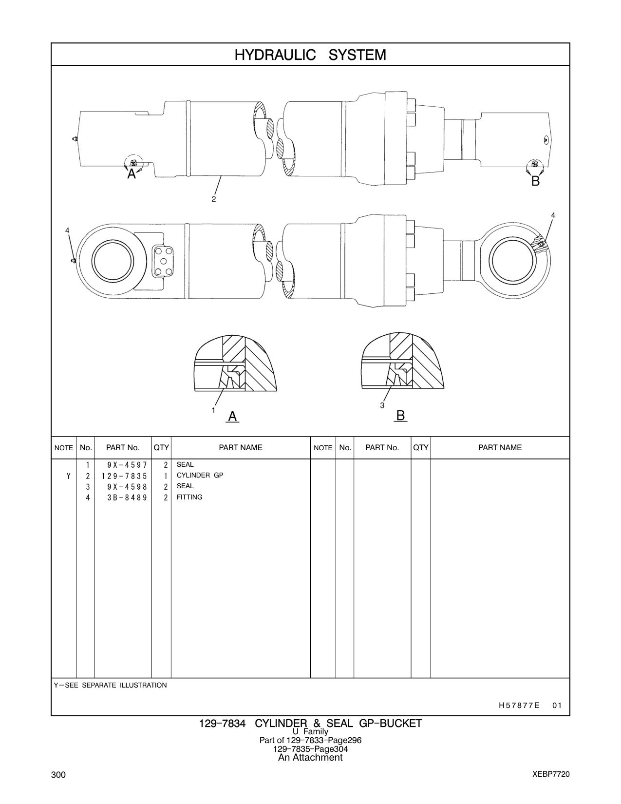 129-7835 CYLINDER GP CAT parts manual diagram