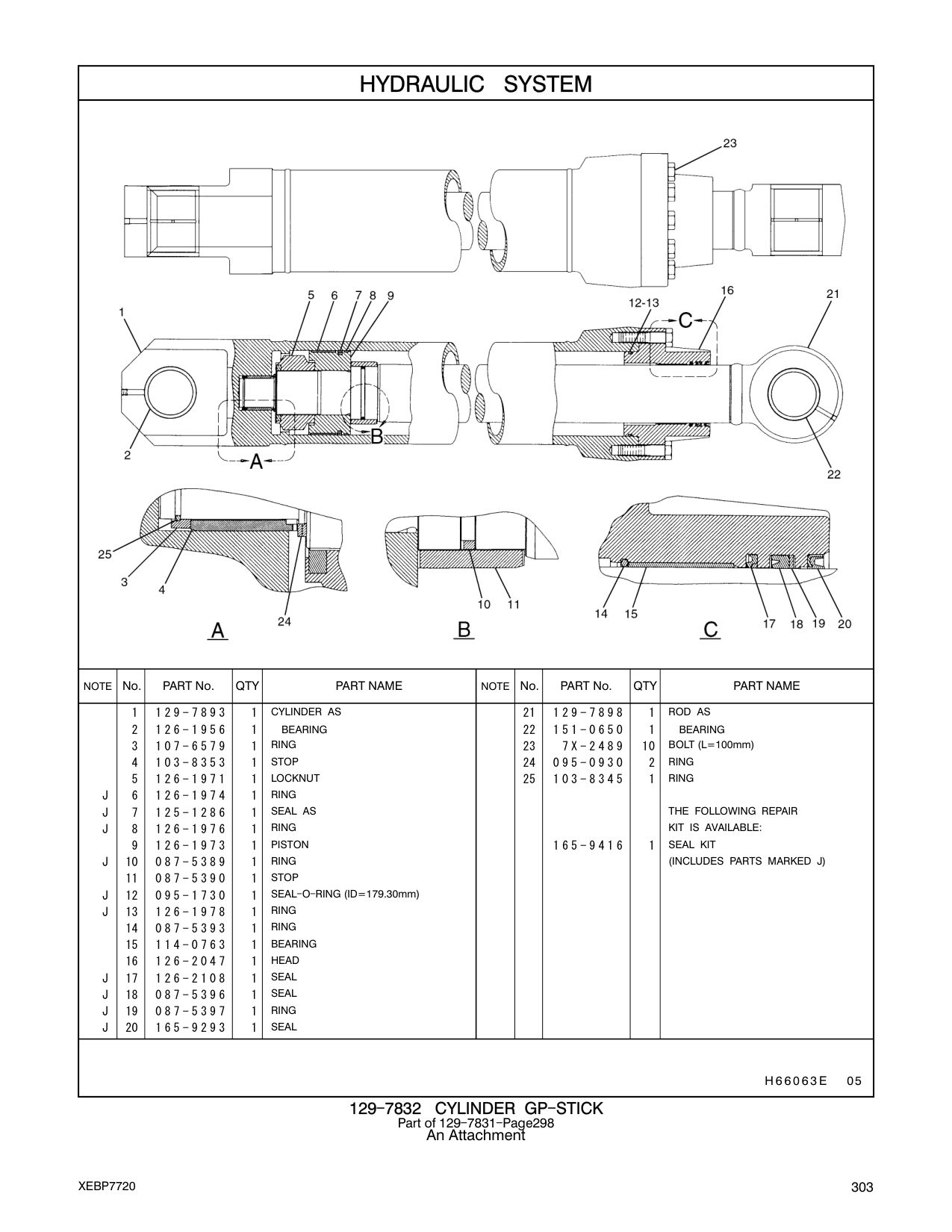 103-8353 STOP CAT parts manual diagram