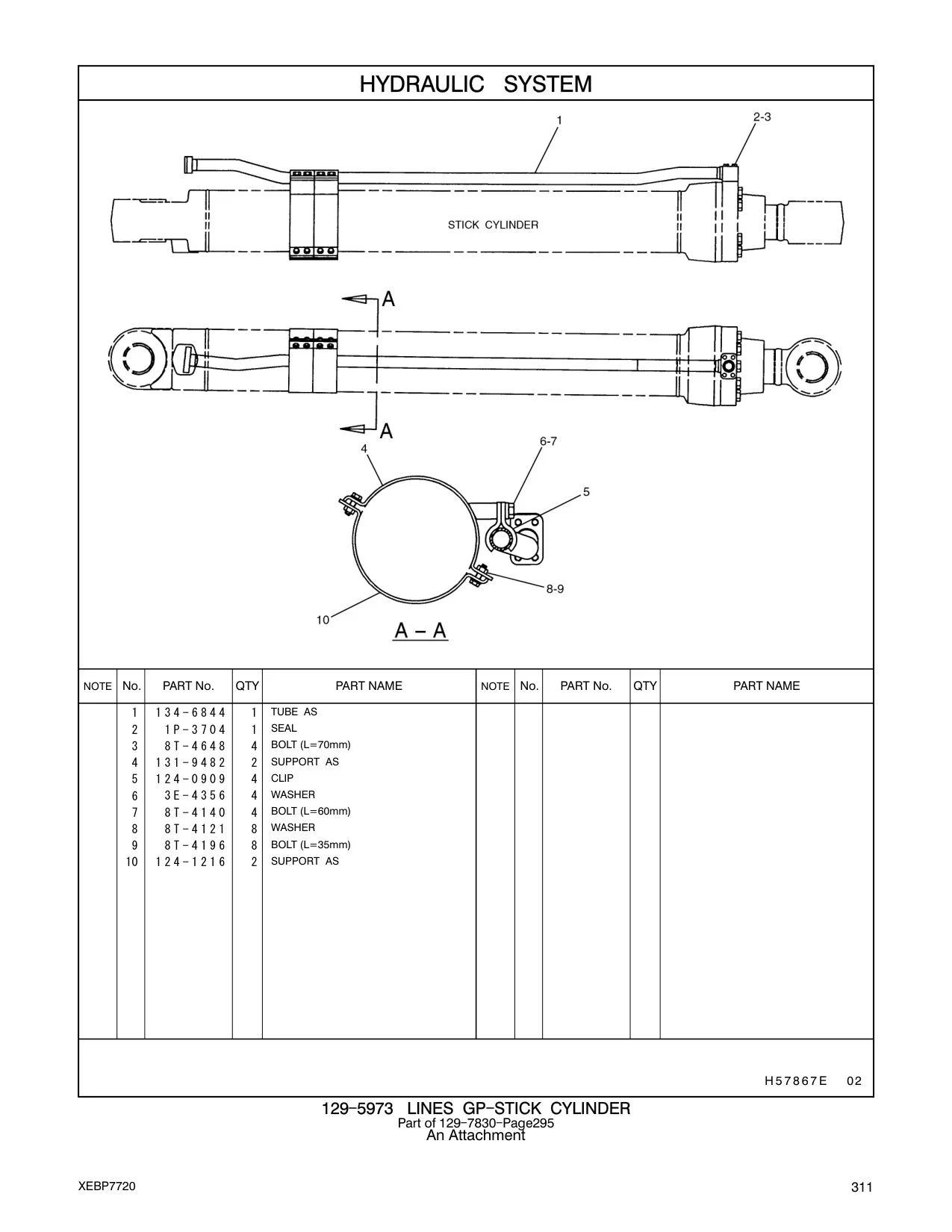 131-9482 SUPPORT AS CAT parts manual diagram