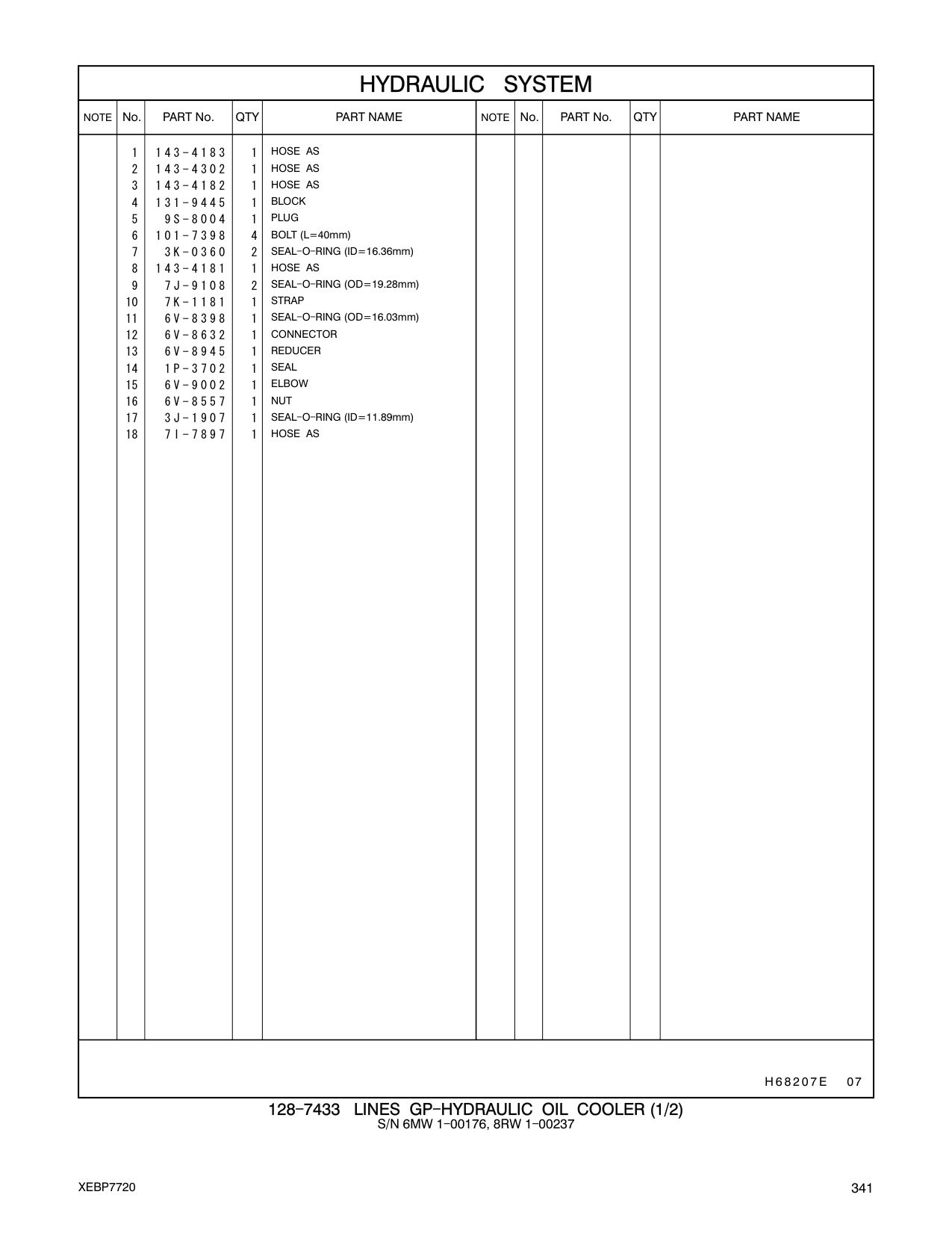 6V-8557 NUT CAT parts manual diagram