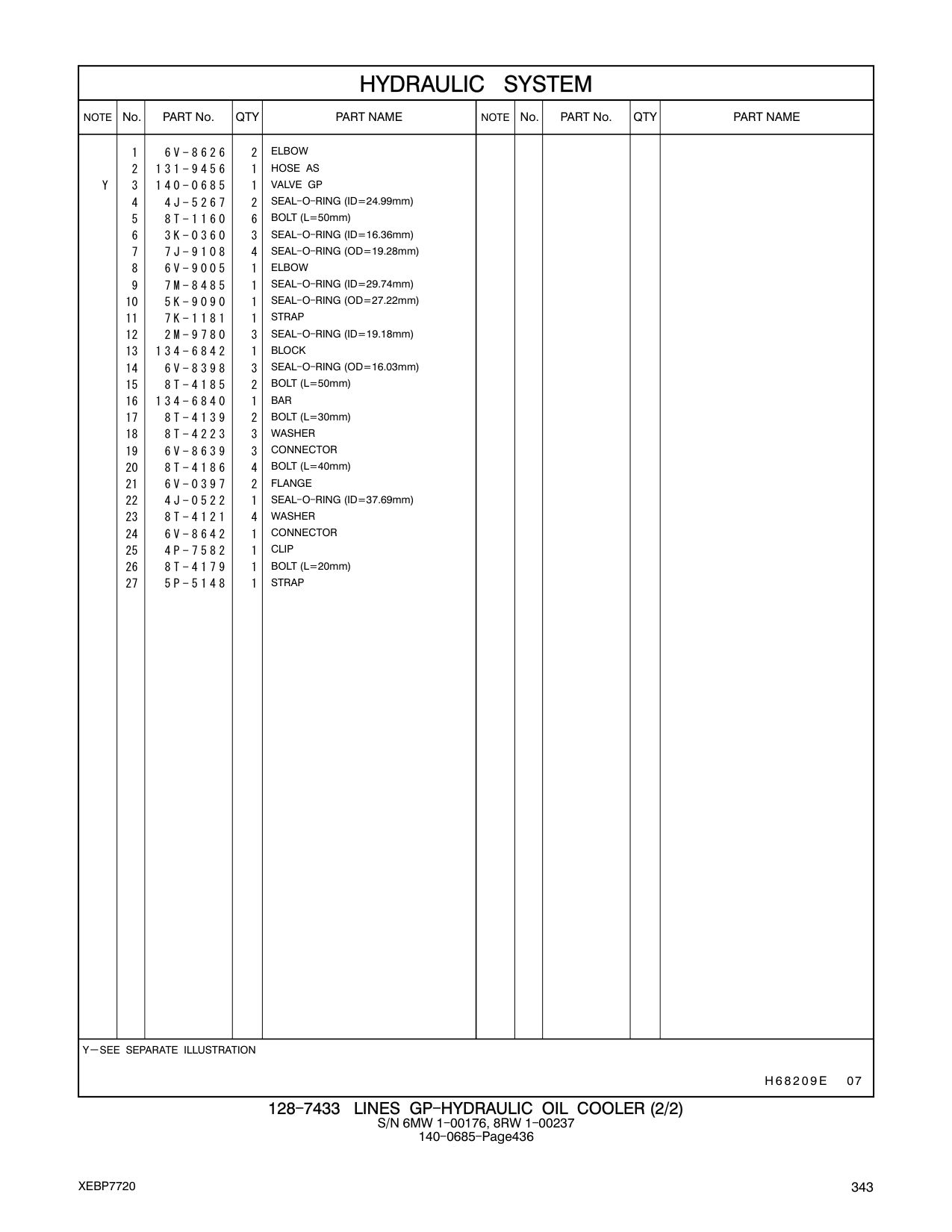 4P-7582 CLIP CAT parts manual diagram