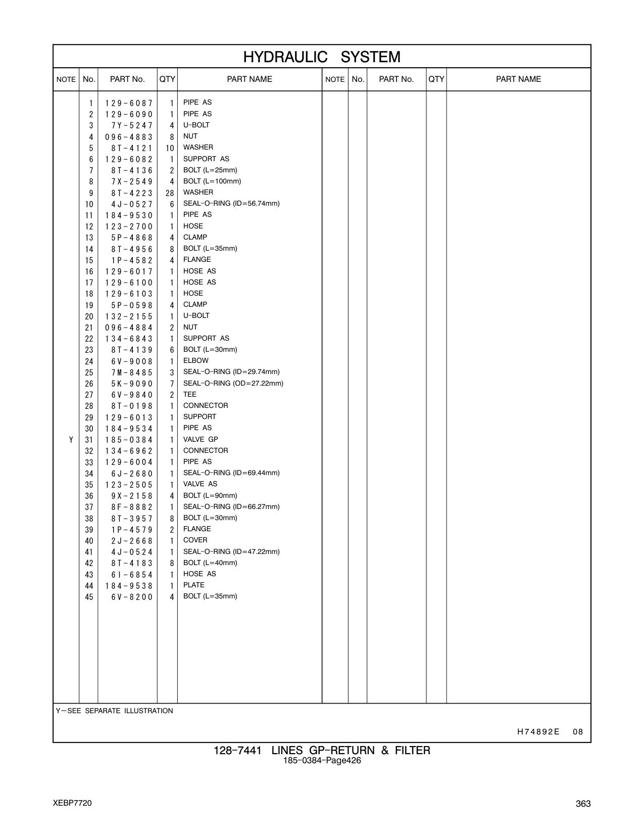 184-9538 PLATE CAT parts manual diagram