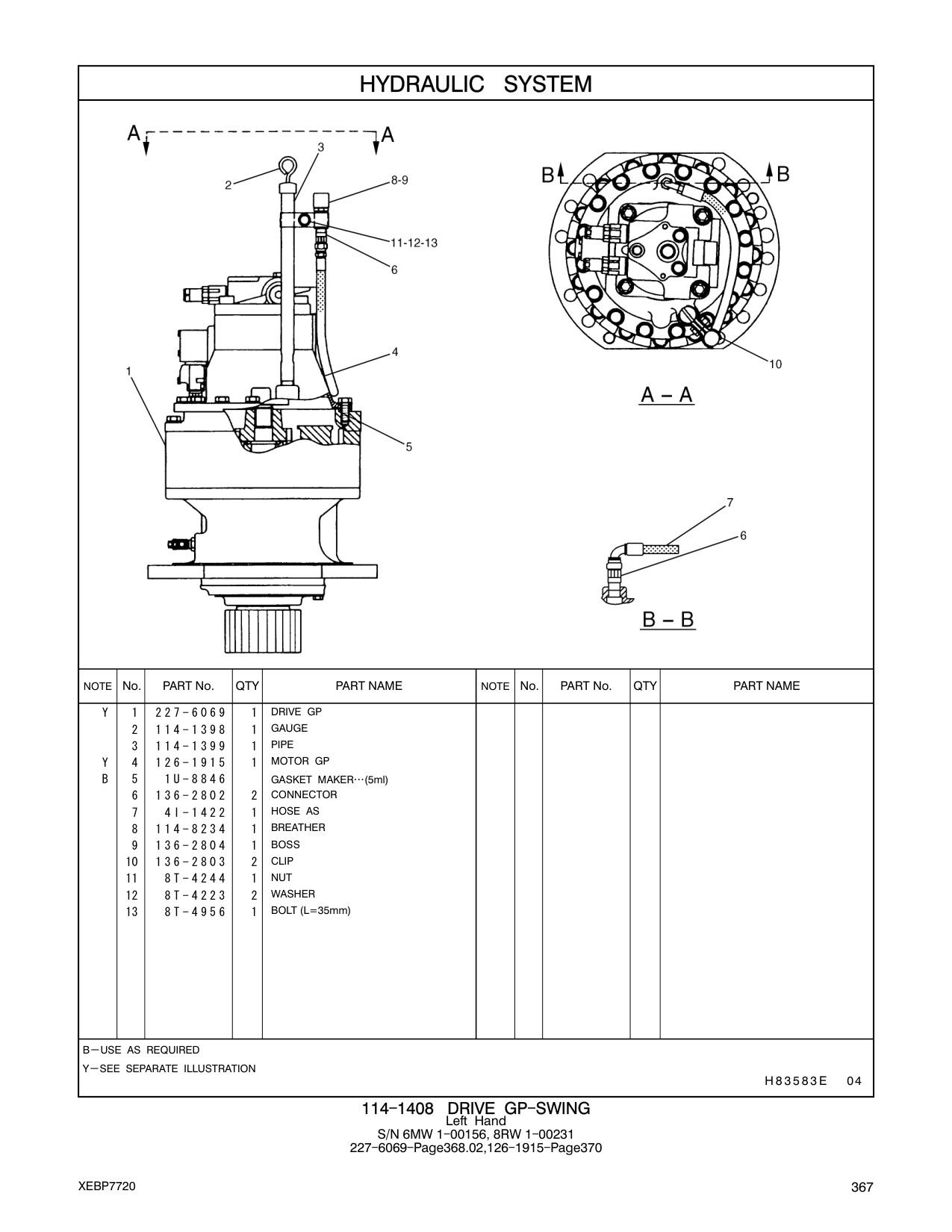 136-2803 CLIP CAT parts manual diagram