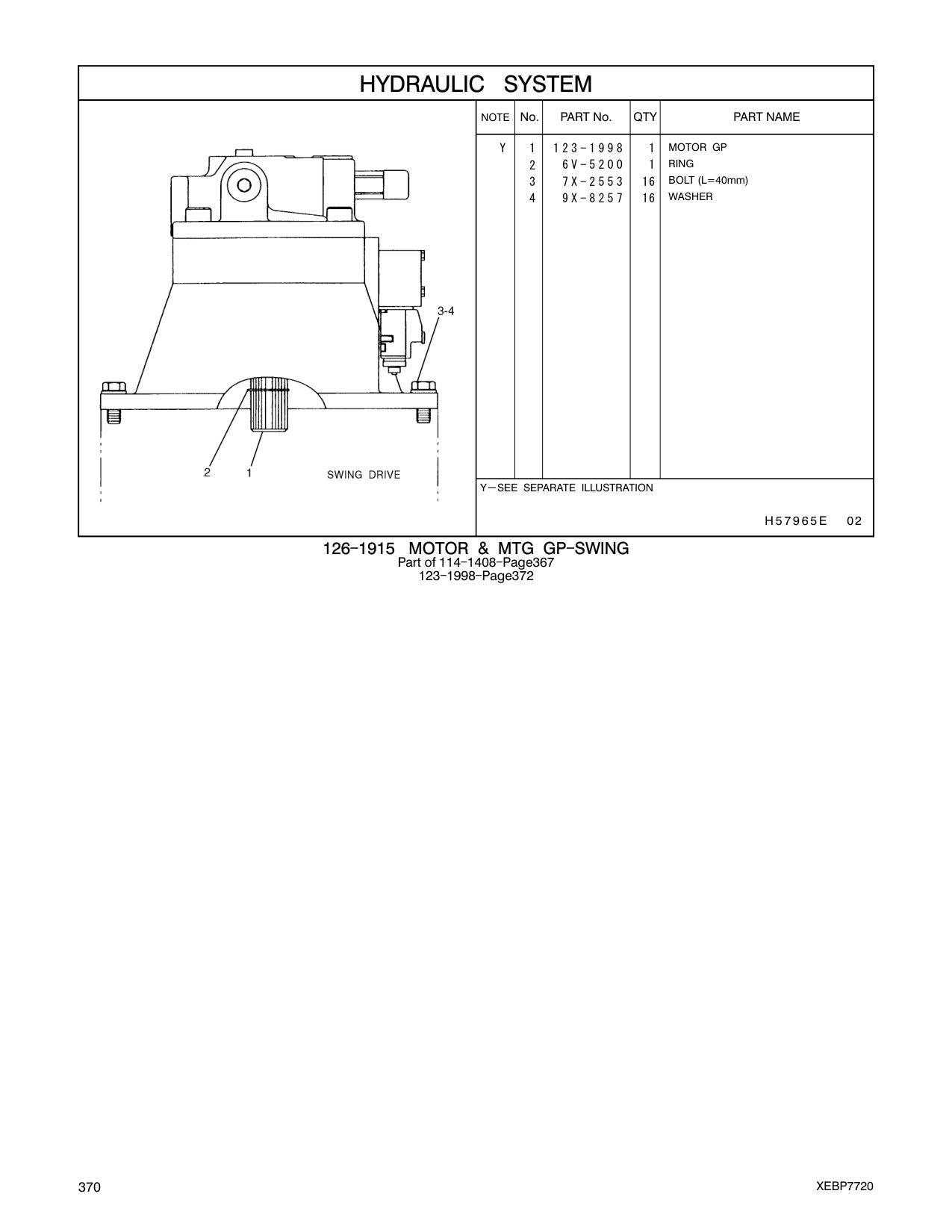 6V-5200 RING CAT parts manual diagram