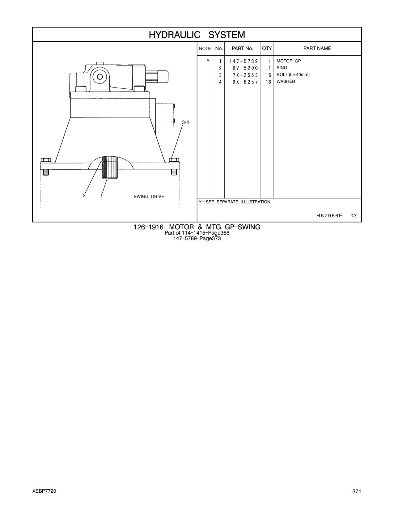 147-5789 MOTOR GP CAT parts manual diagram