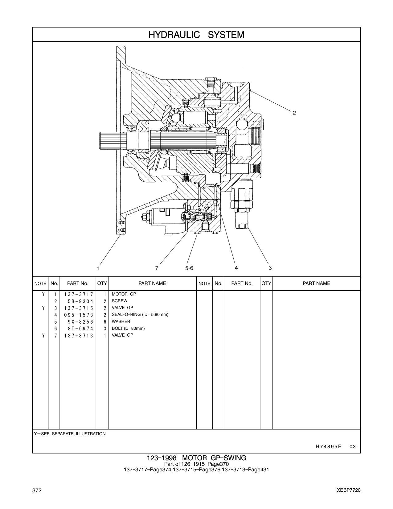 137-3717 MOTOR GP CAT parts manual diagram