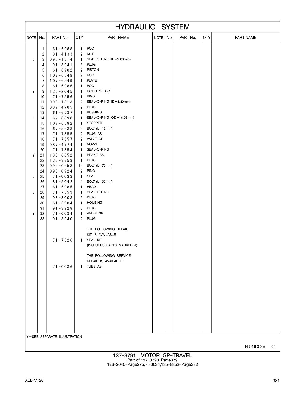 087-4785 PLUG CAT parts manual diagram