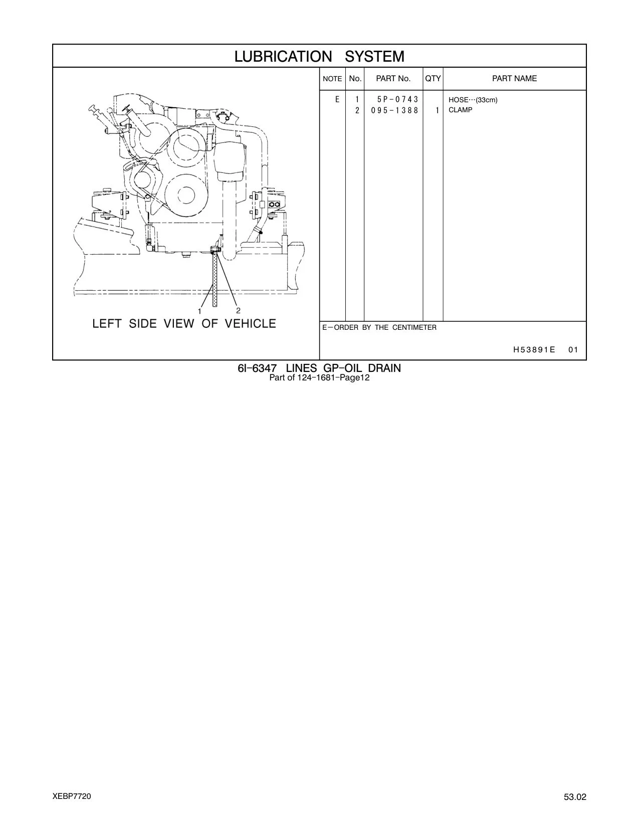 5P-0743 - HOSE (33cm)