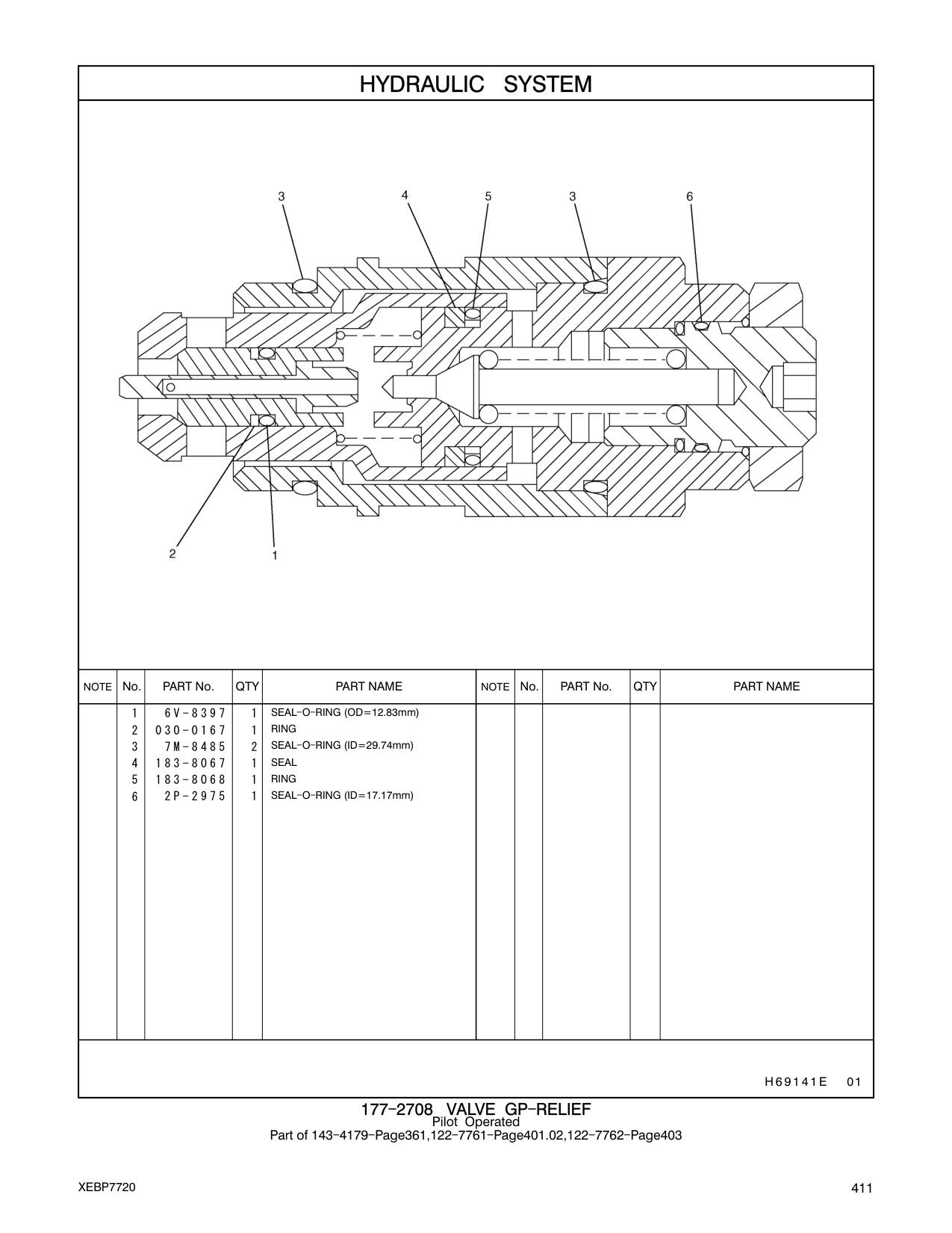 183-8067 SEAL CAT parts manual diagram