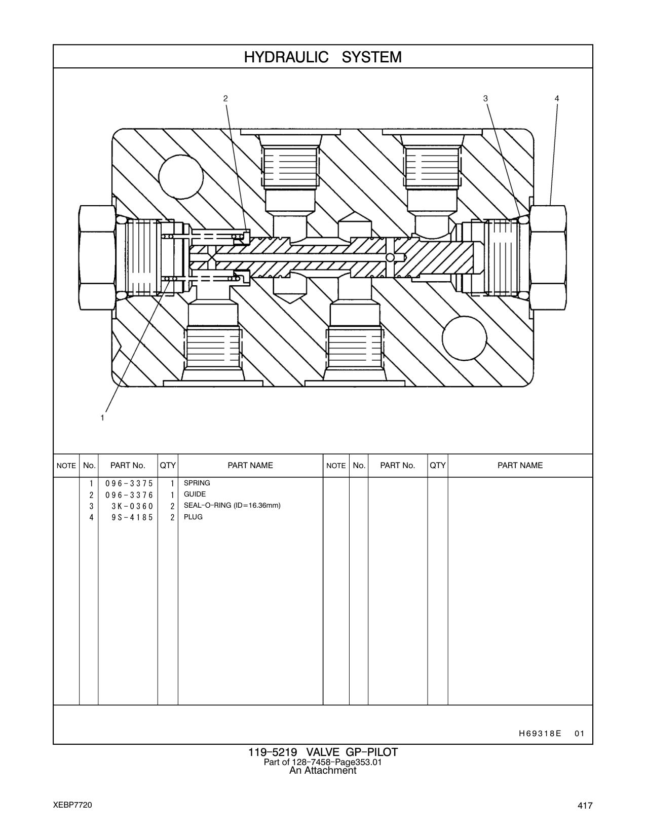 096-3376 GUIDE CAT parts manual diagram