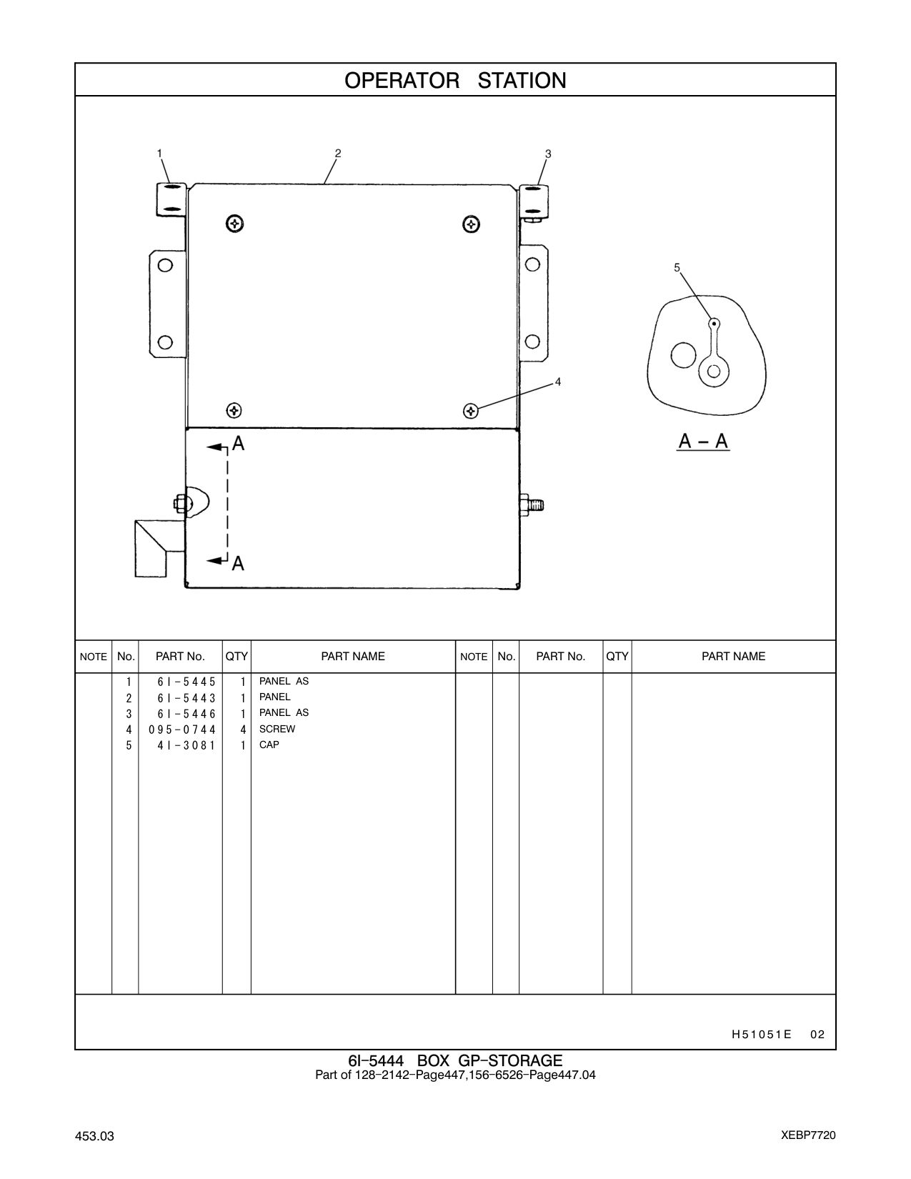 095-0744 SCREW CAT parts manual diagram