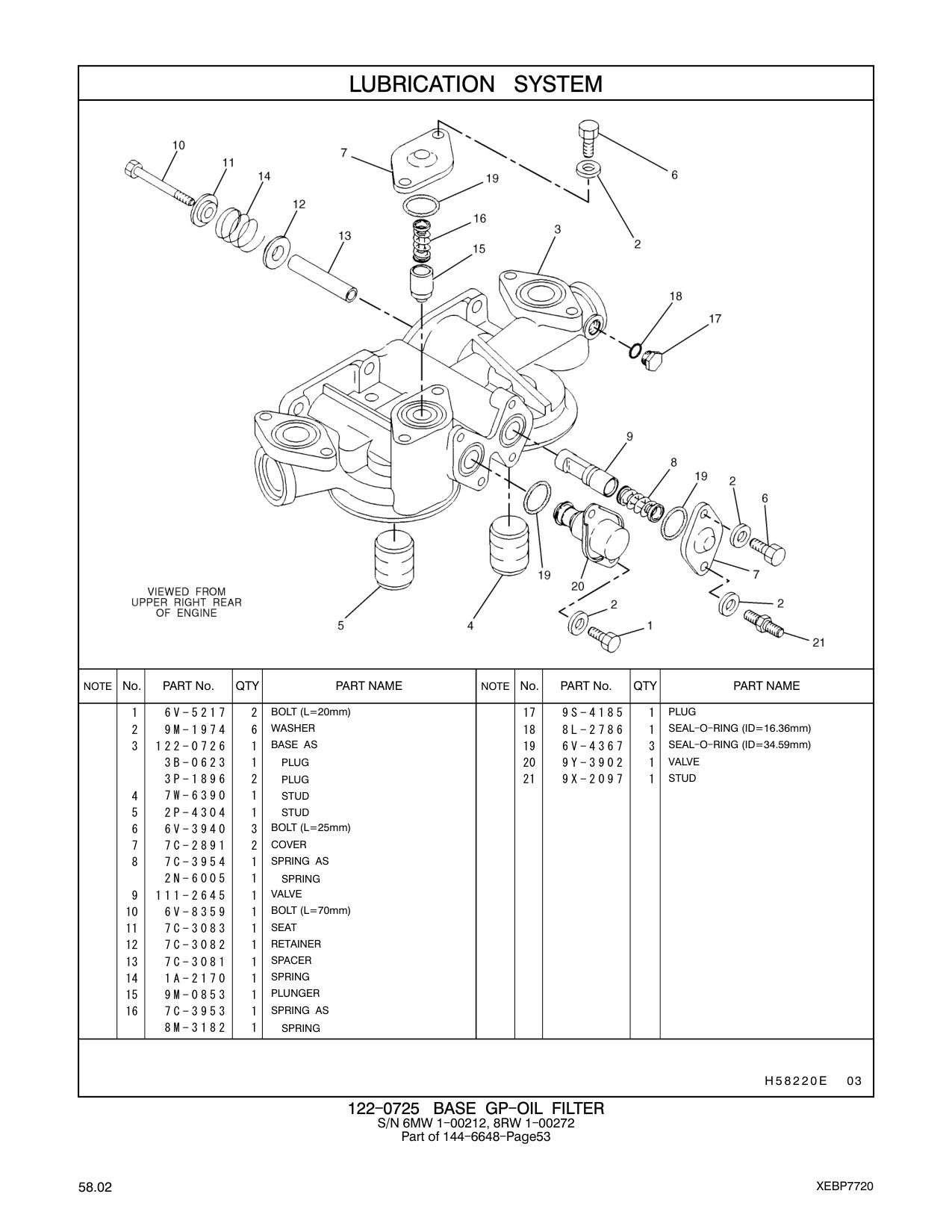 7C-3083 SEAT CAT parts manual diagram