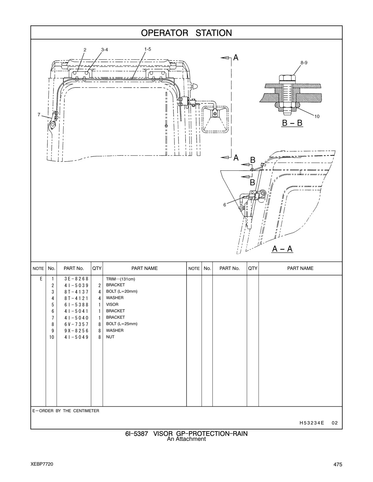 4I-5040 BRACKET CAT parts manual diagram