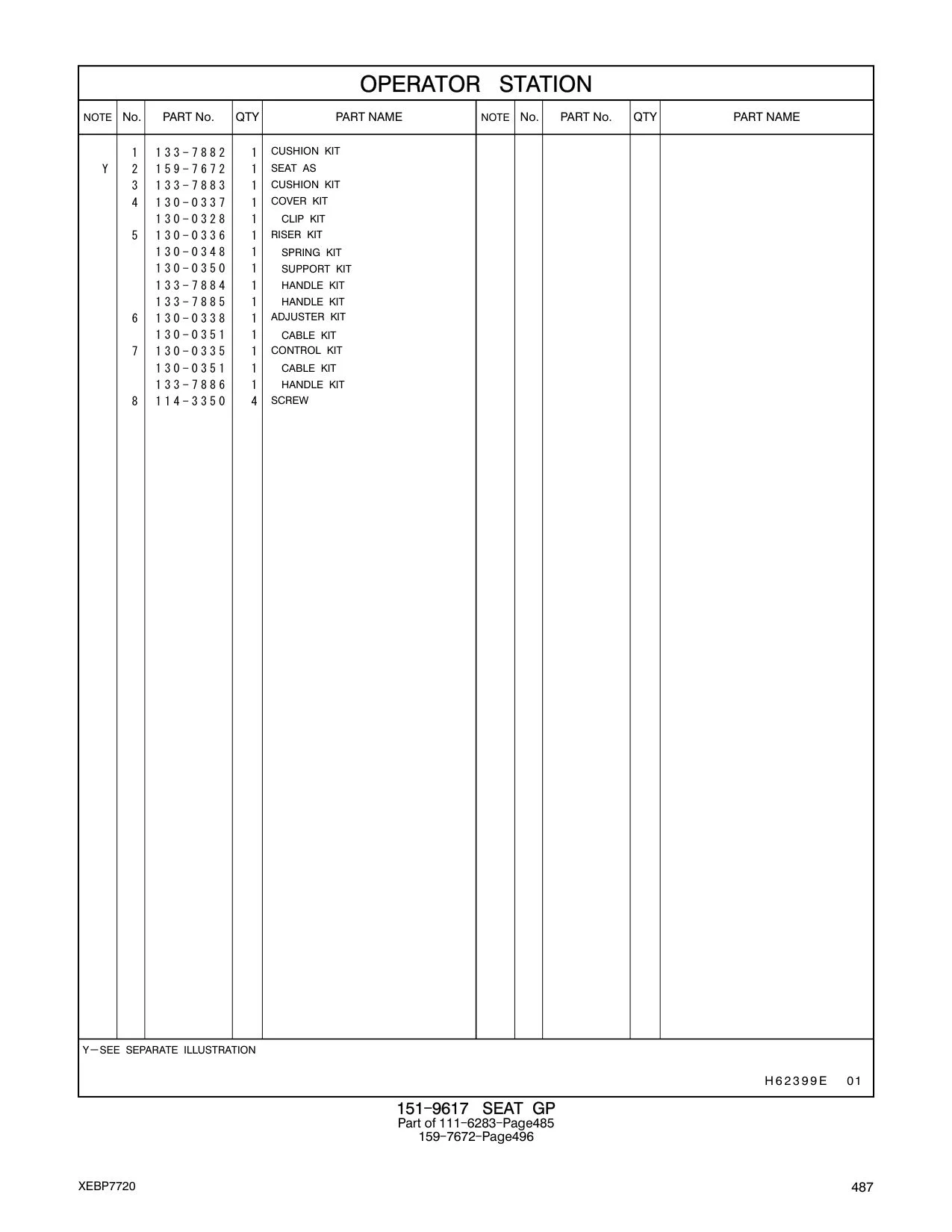 133-7884 - HANDLE KIT