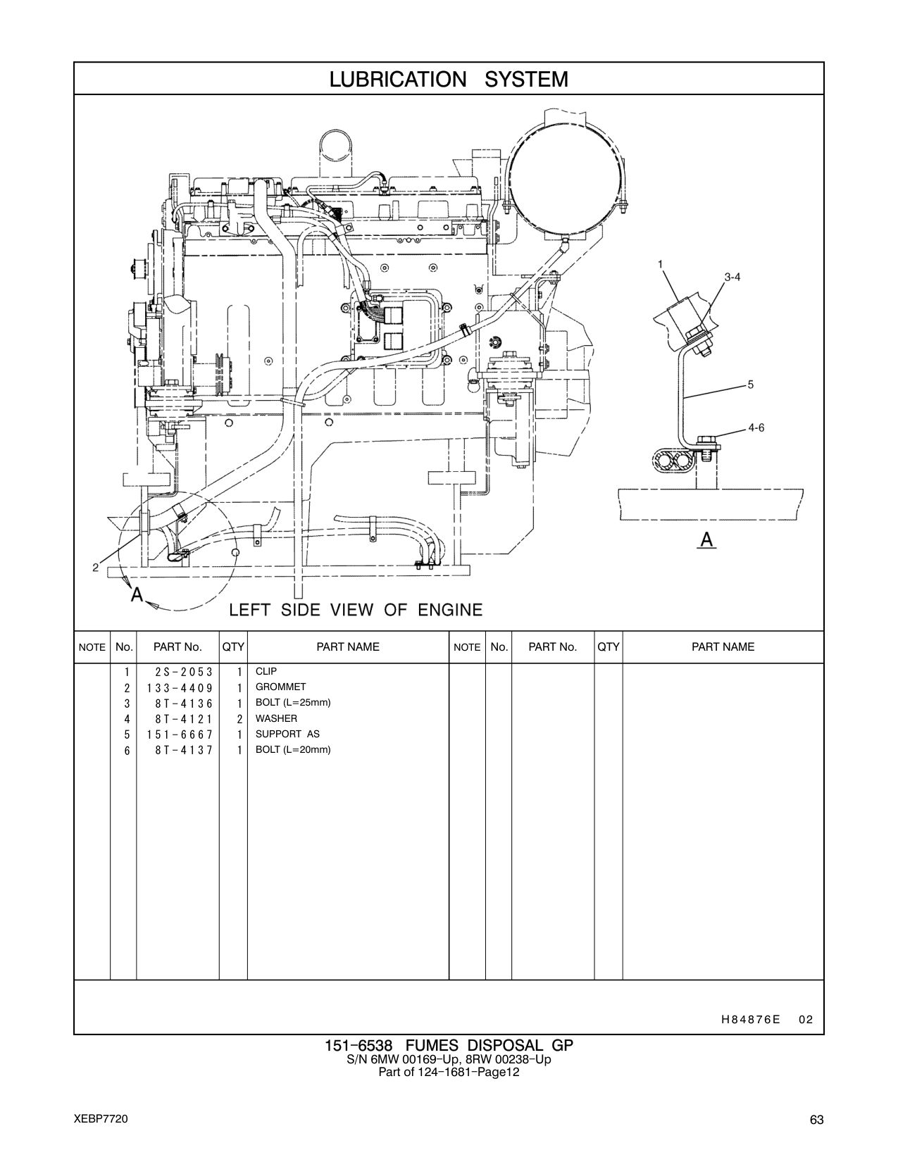 151-6667 SUPPORT AS CAT parts manual diagram