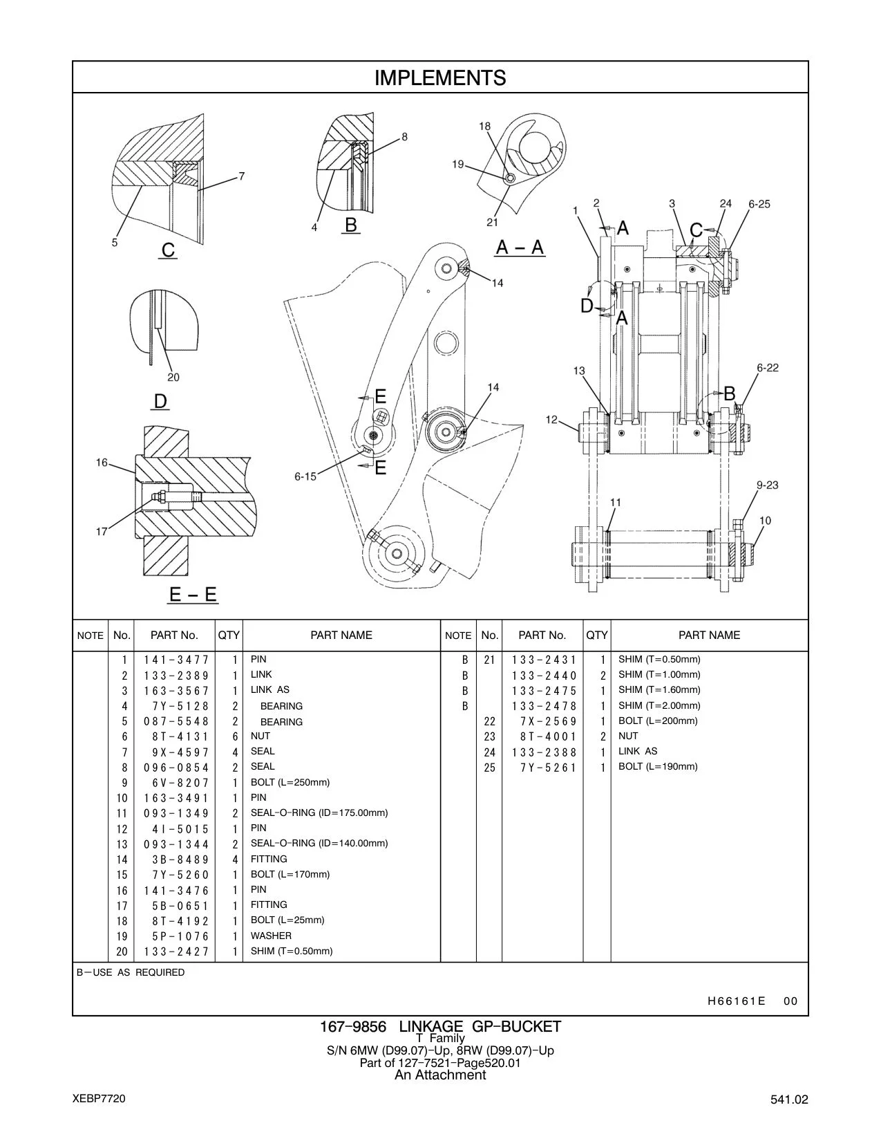 7Y-5128 - BEARING