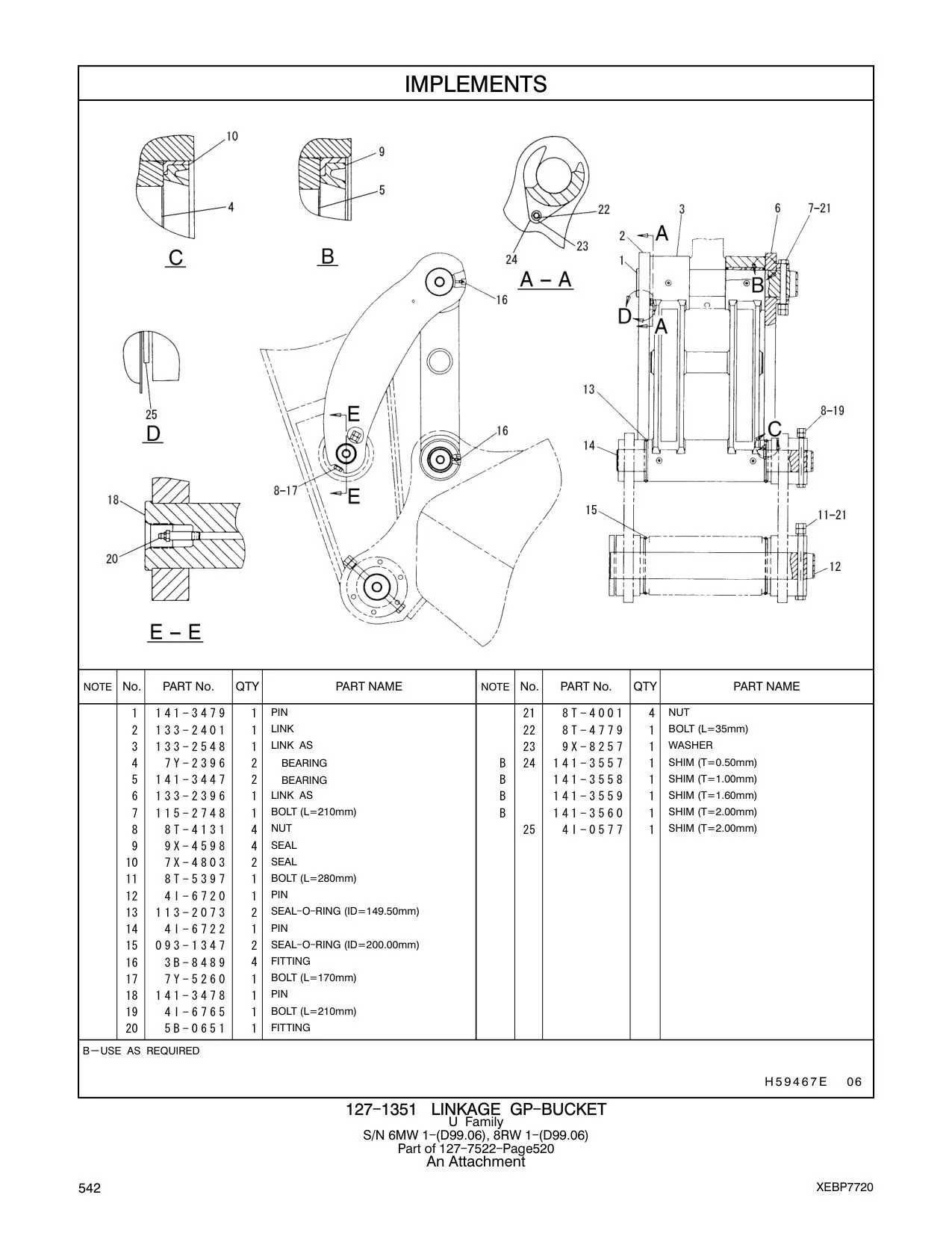 7Y-2396 - BEARING