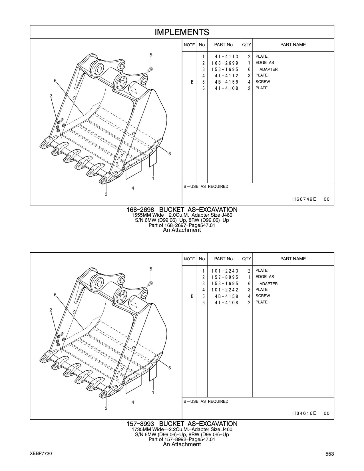 168-2699 EDGE AS CAT parts manual diagram