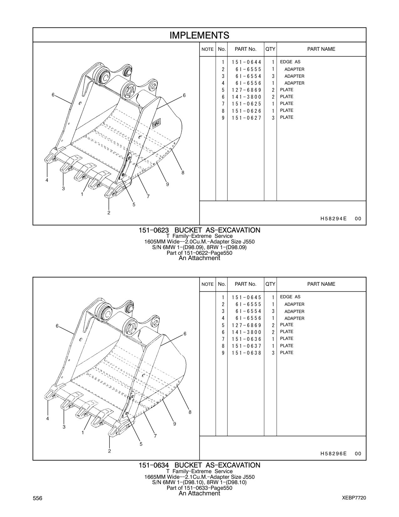 151-0644 EDGE AS CAT parts manual diagram