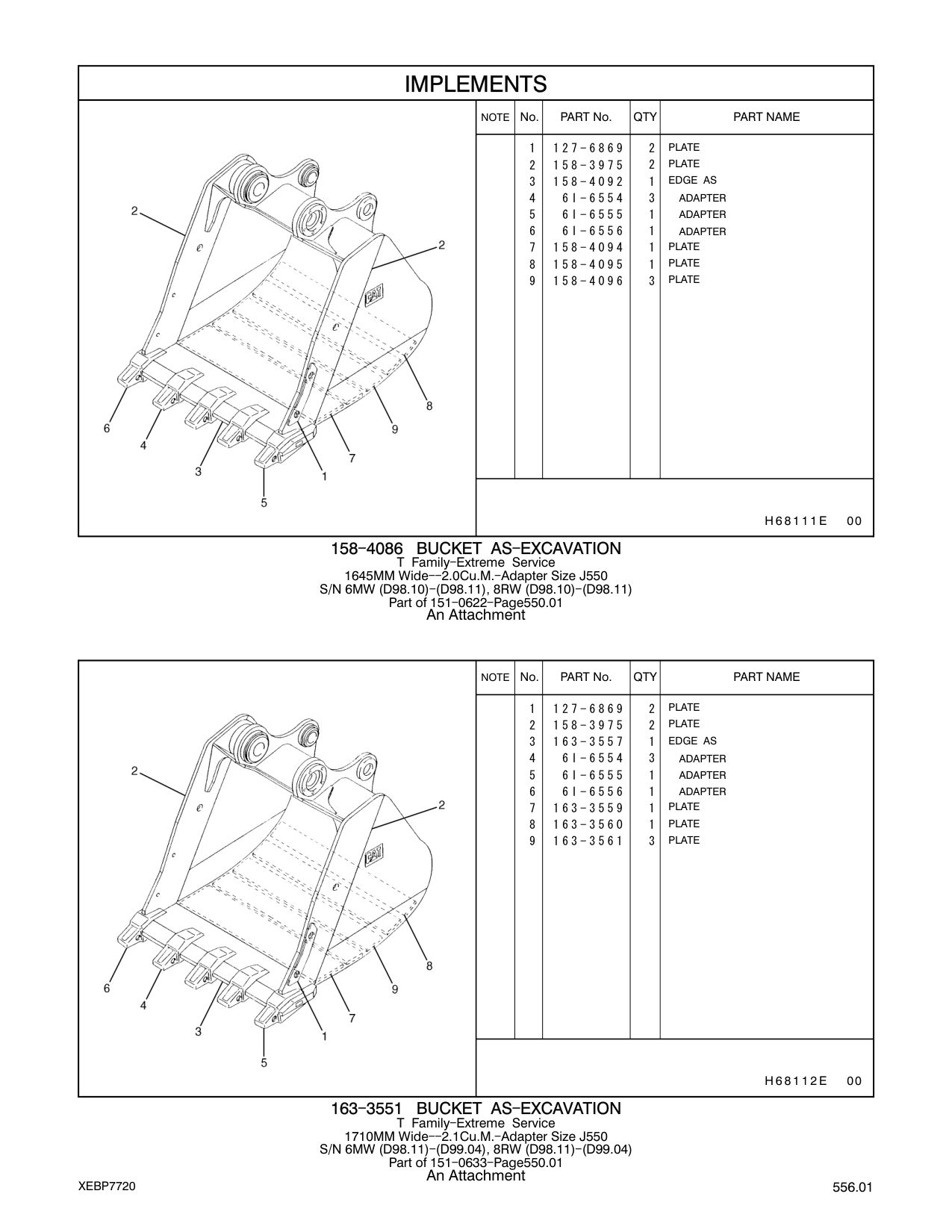 158-4094 PLATE CAT parts manual diagram