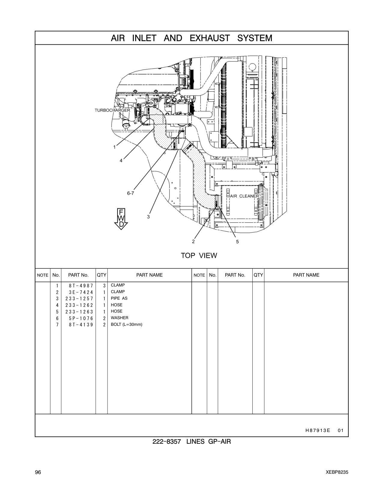 233-1257 PIPE AS CAT parts manual diagram
