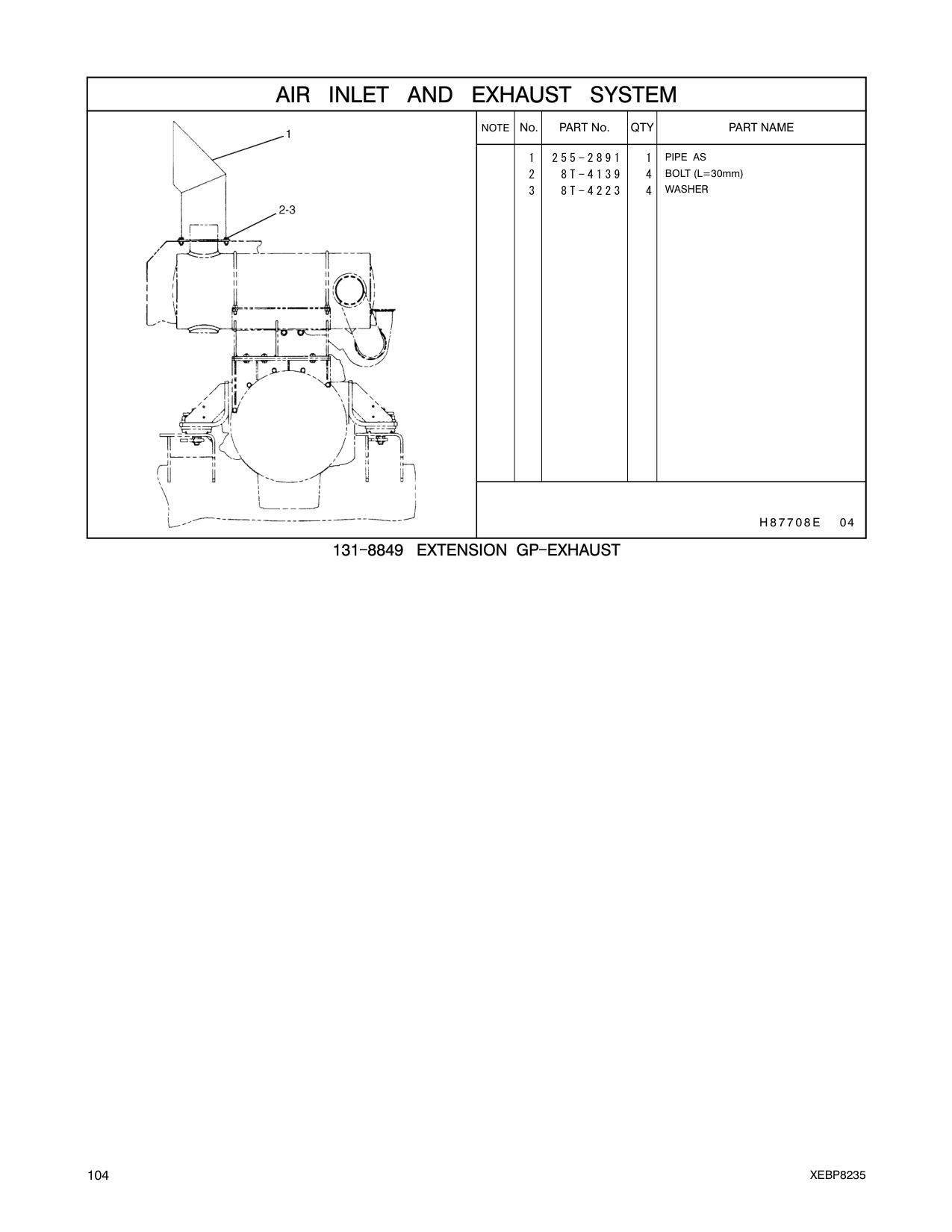 255-2891 PIPE AS CAT parts manual diagram