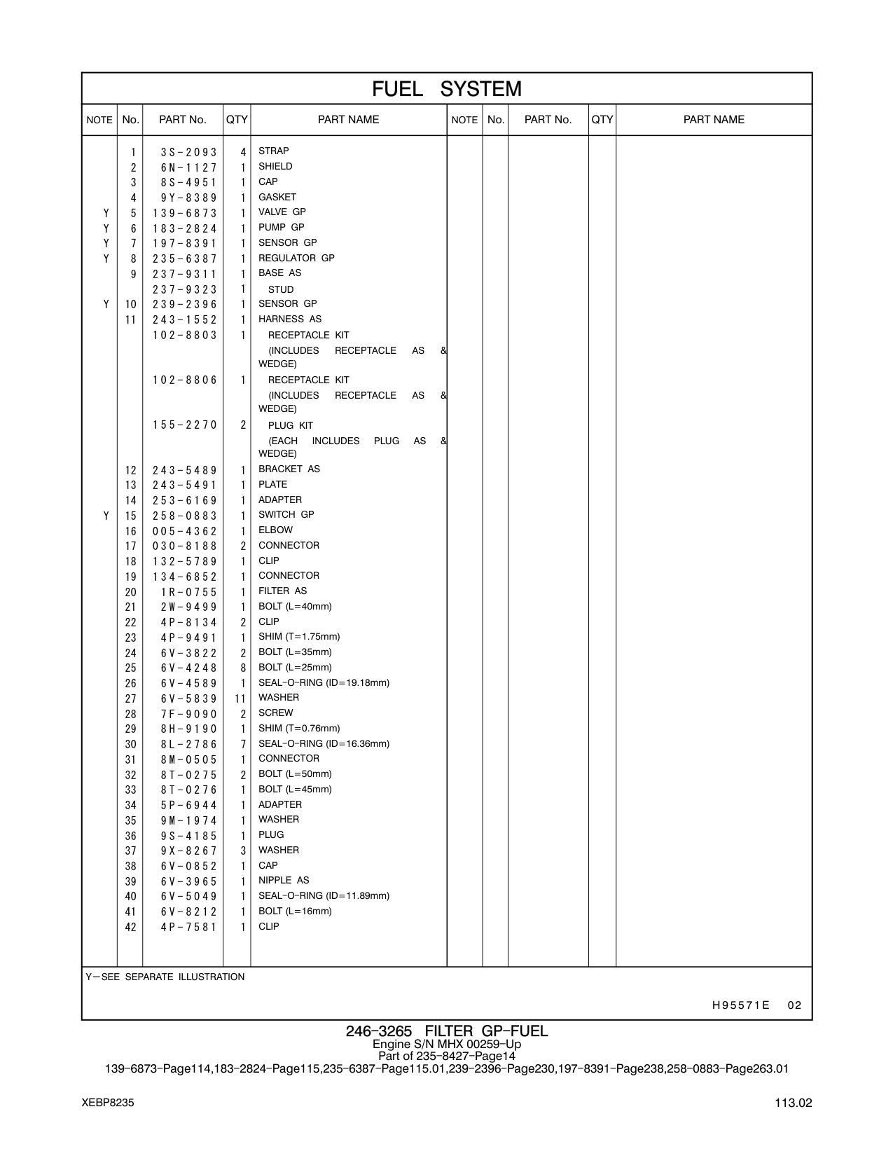 253-6169 ADAPTER CAT parts manual diagram