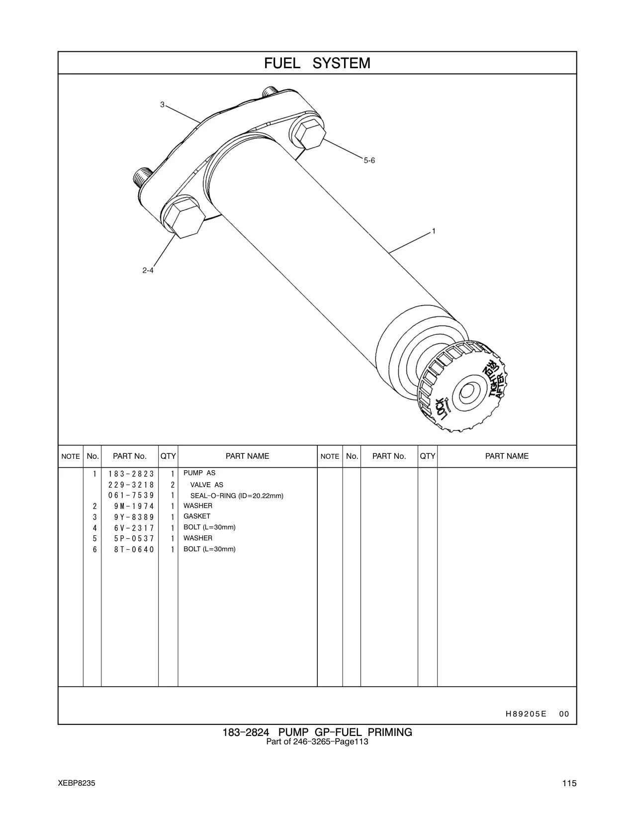 061-7539 - SEAL - O - RING (ID=20.22mm)
