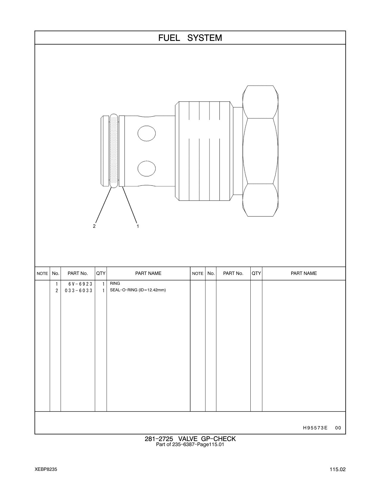6V-6923 - RING-BACKUP