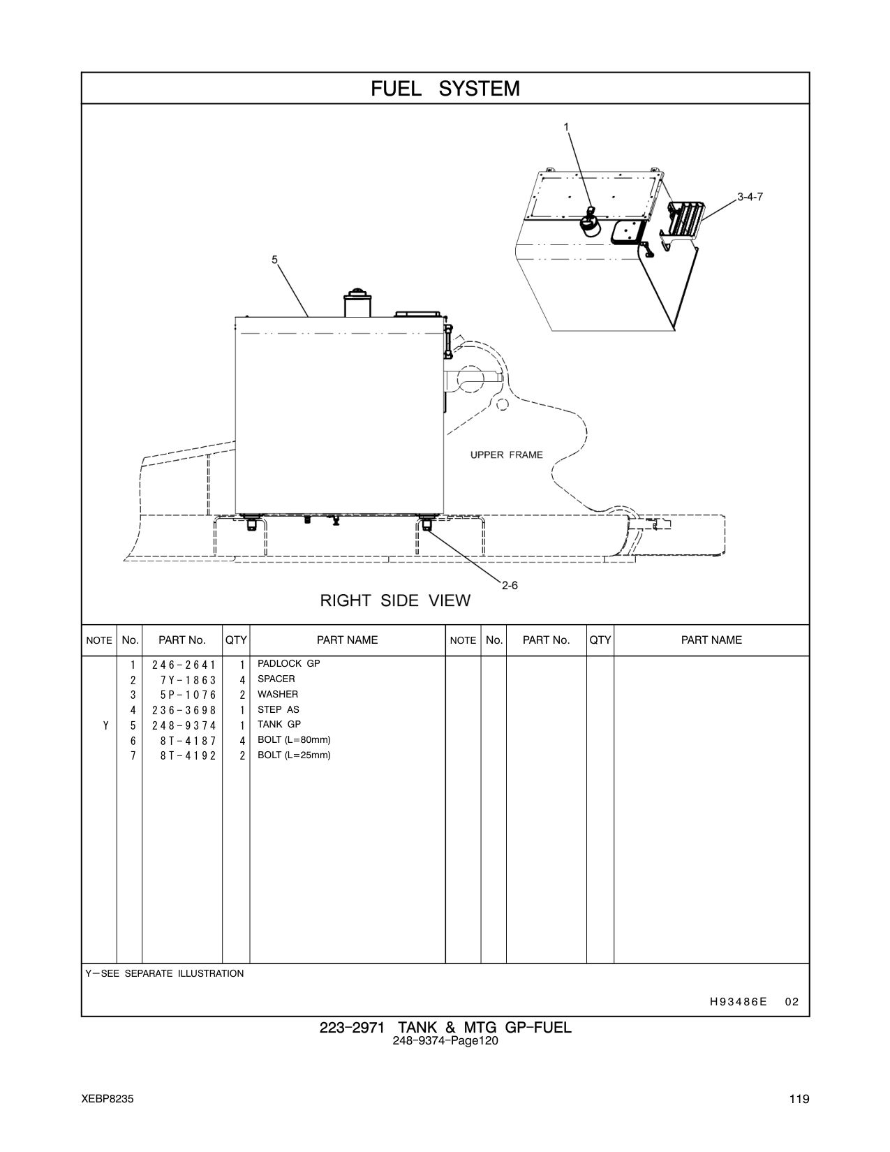 236-3698 STEP AS CAT parts manual diagram