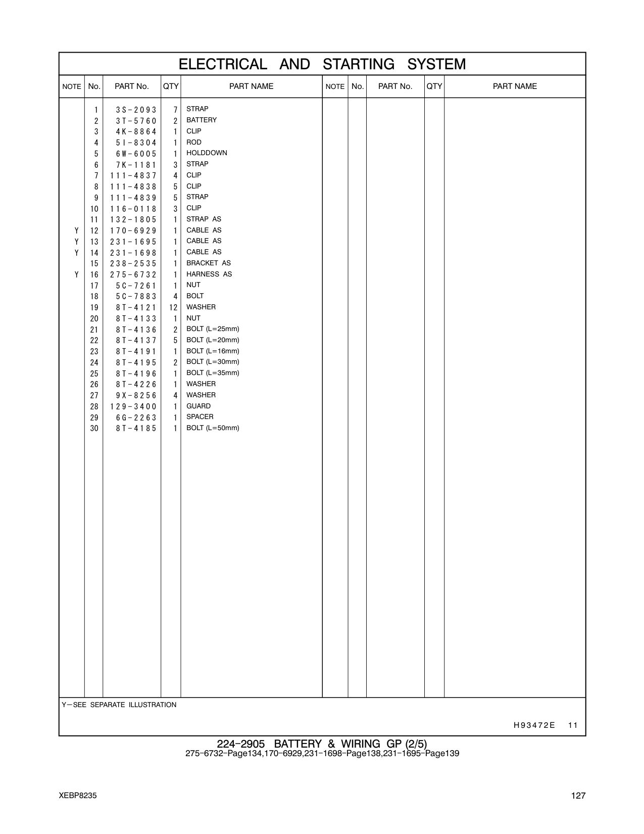 275-6732 HARNESS AS CAT parts manual diagram
