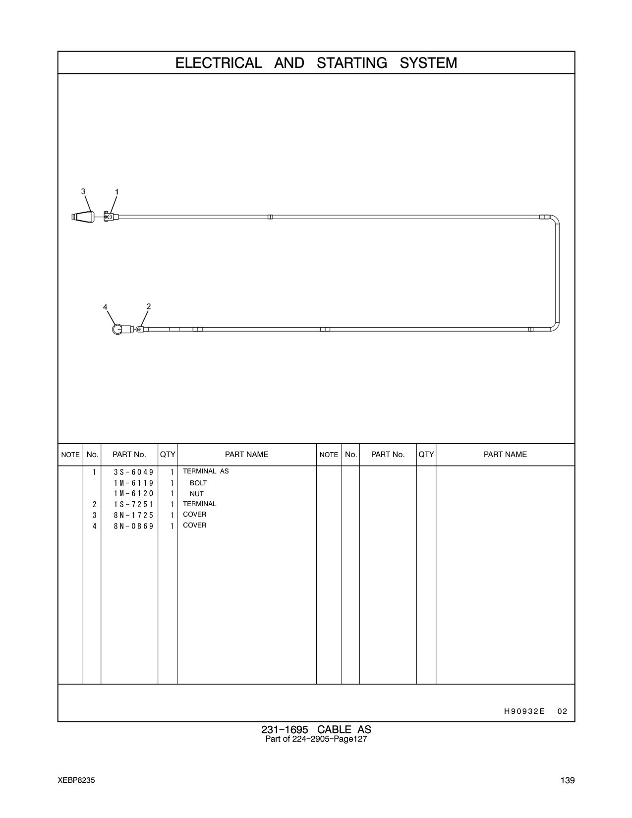 3S-6049 - TERMINAL AS-BATTERY (POSITIVE)