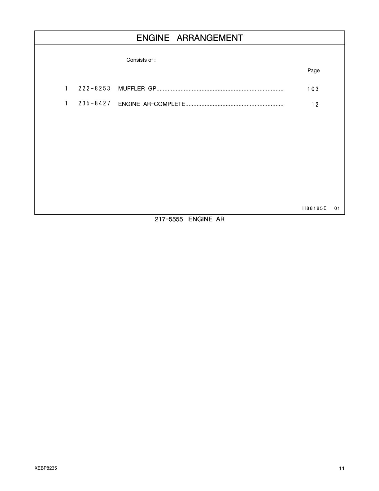 235-8427 - ENGINE AR-COMPLETE
