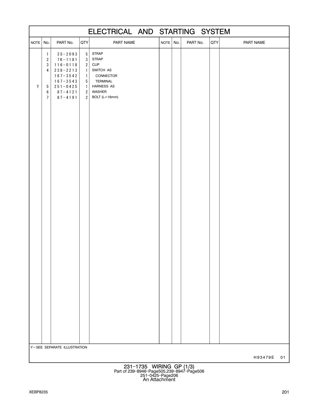 238-2213 SWITCH AS CAT parts manual diagram