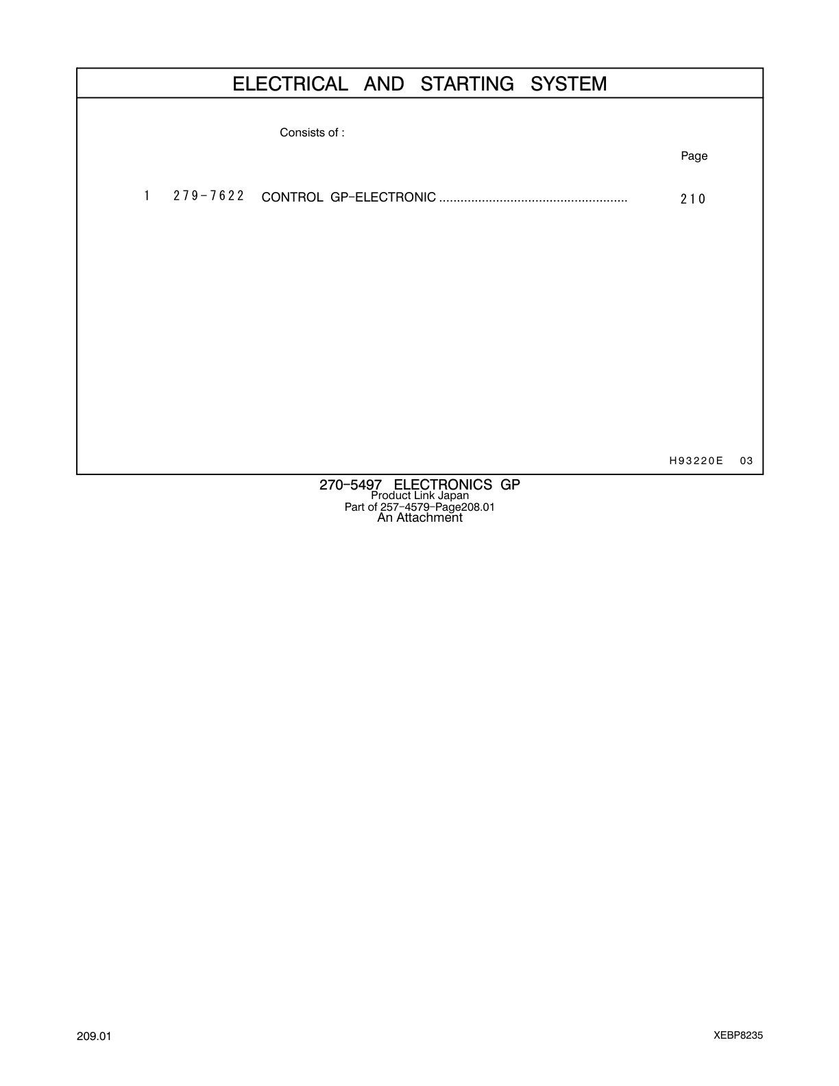 279-7622 - CONTROL GP-ELECTRONIC