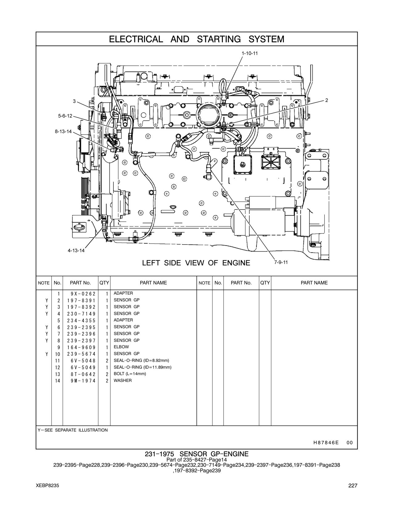234-4355 ADAPTER CAT parts manual diagram