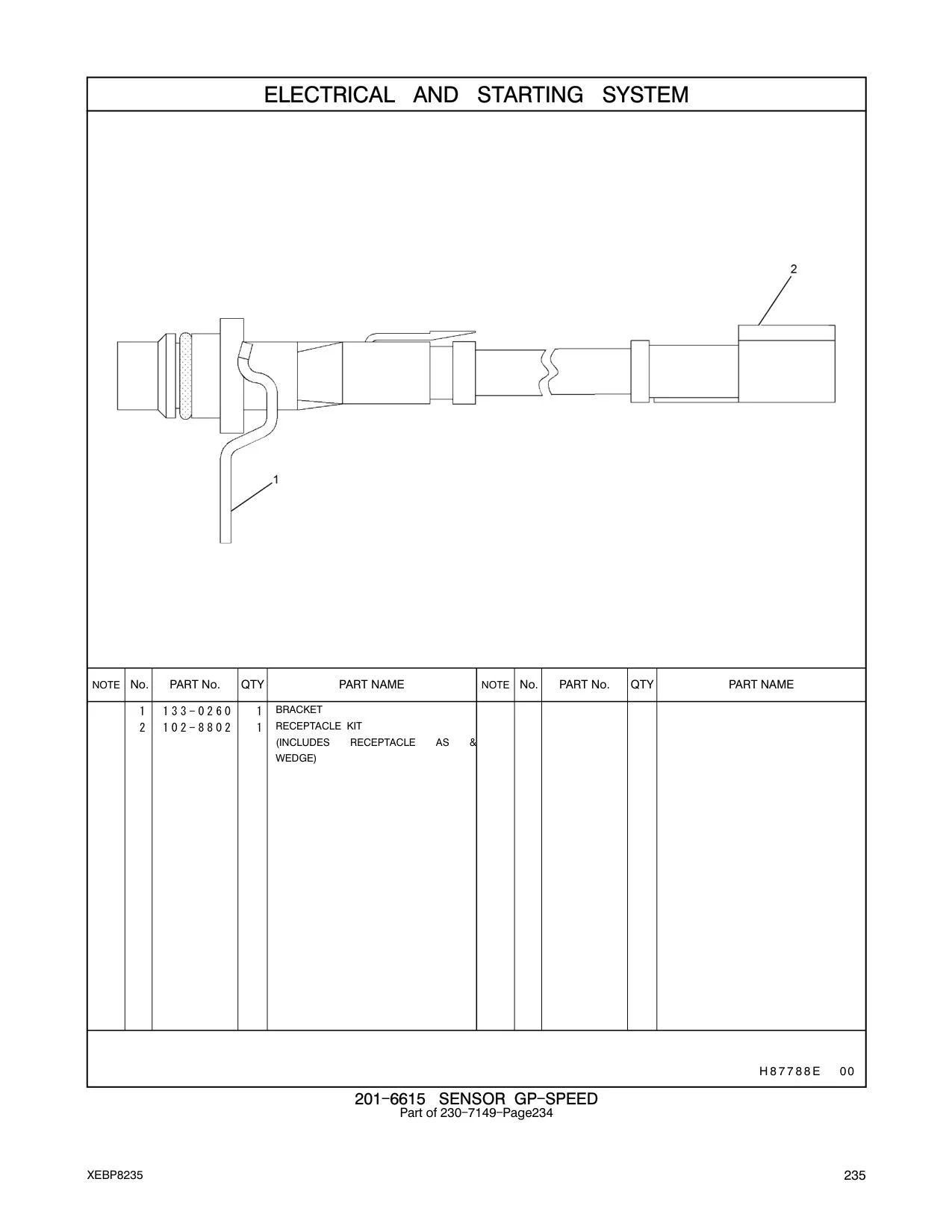 133-0260 - BRACKET