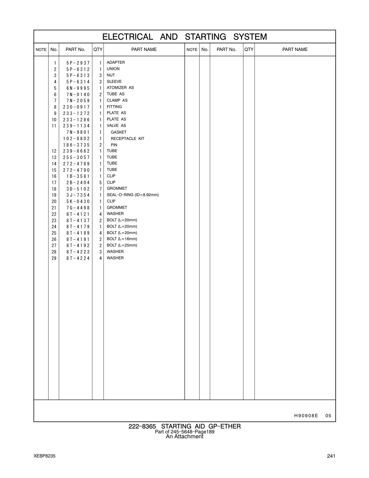 5P-2937 ADAPTER-O-RING CAT parts manual diagram