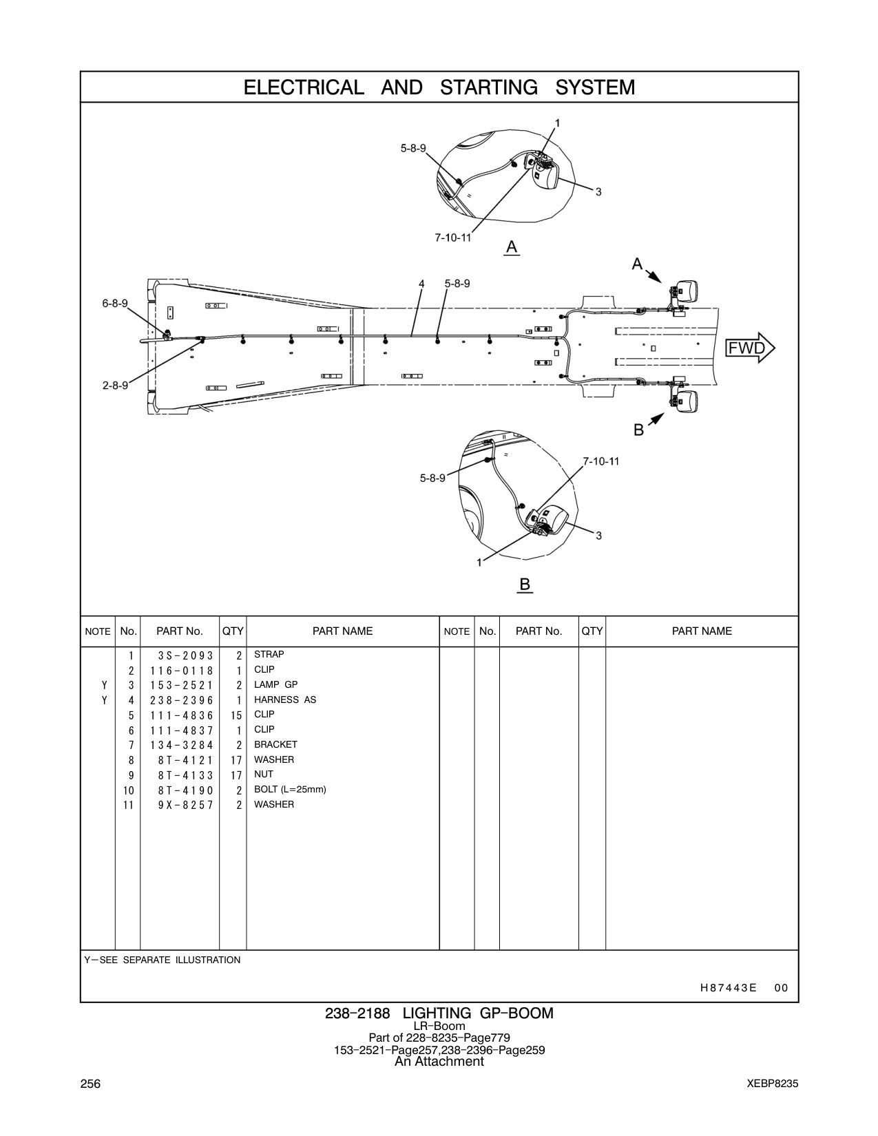238-2396 HARNESS AS CAT parts manual diagram