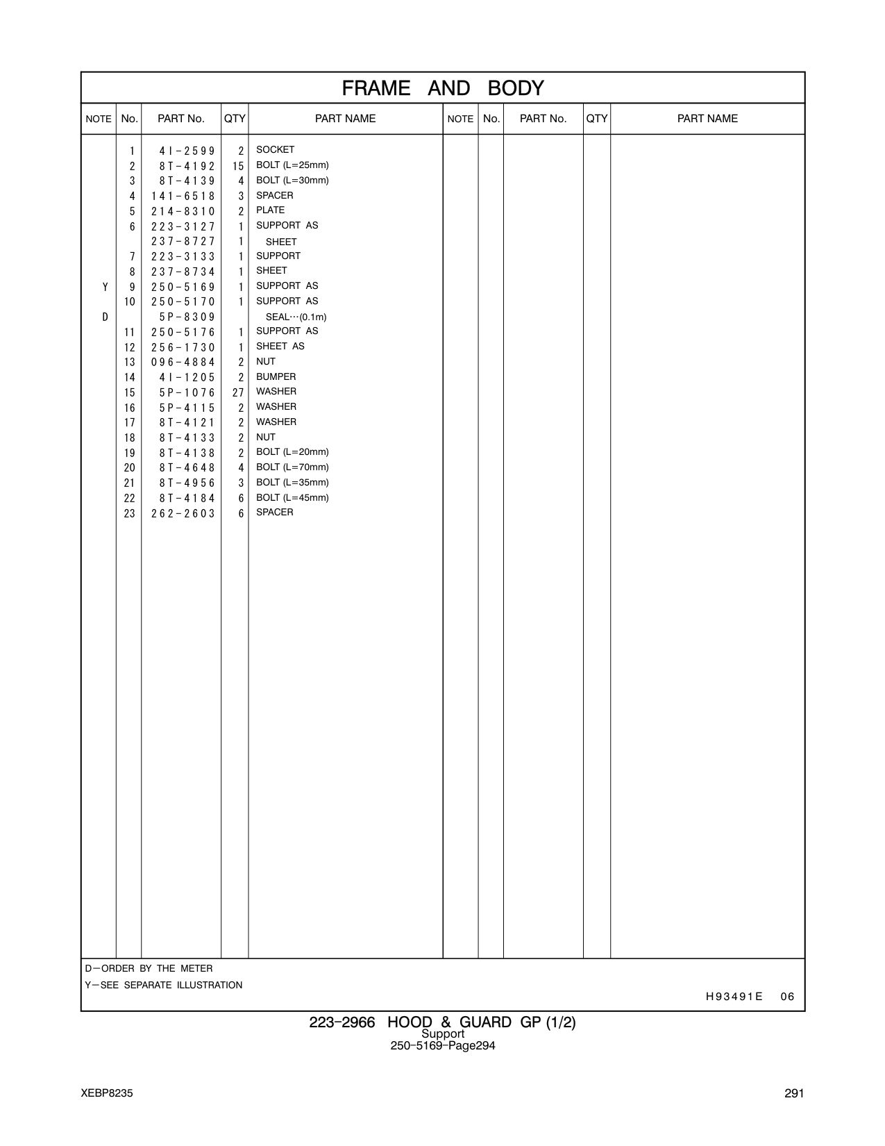 250-5176 SUPPORT AS CAT parts manual diagram
