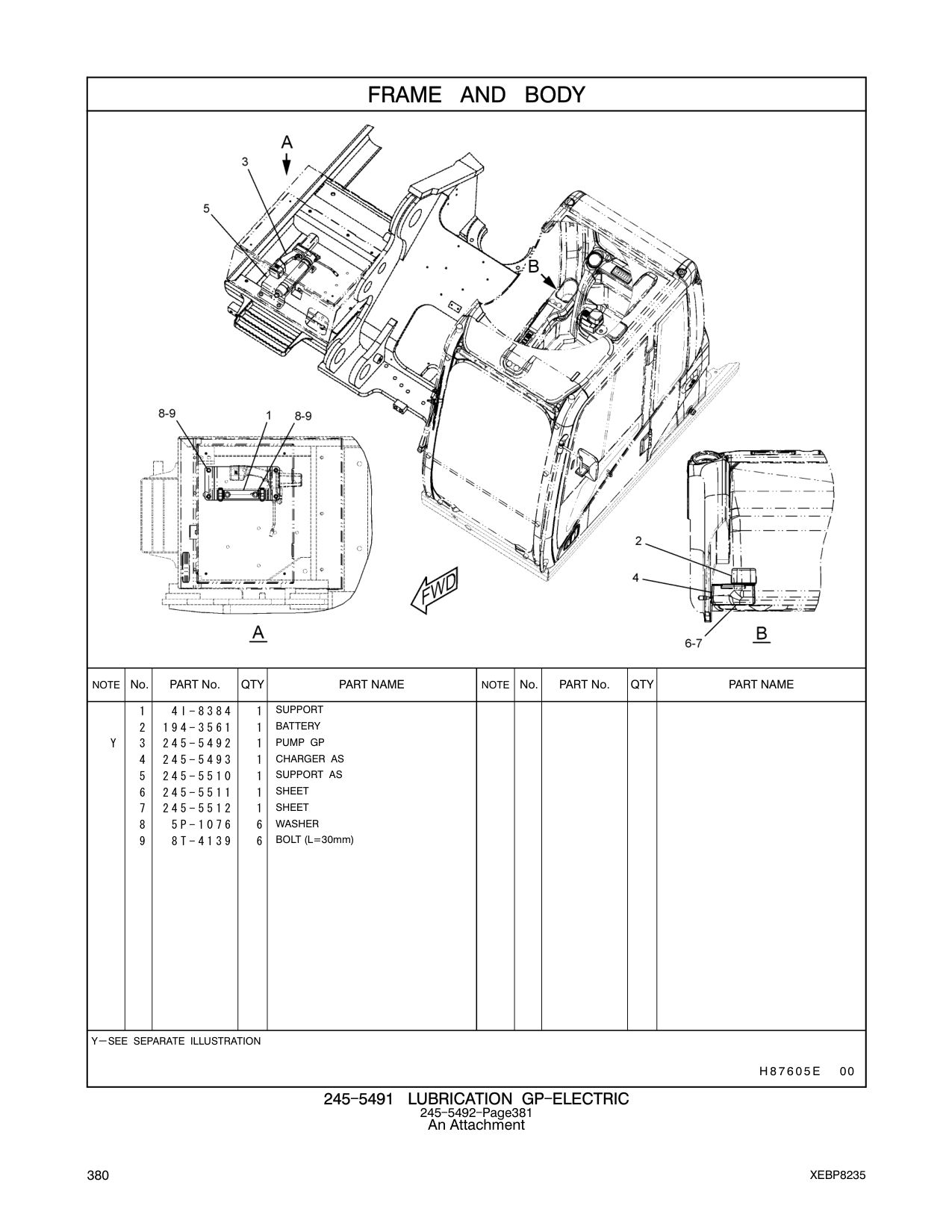 194-3561 BATTERY CAT parts manual diagram
