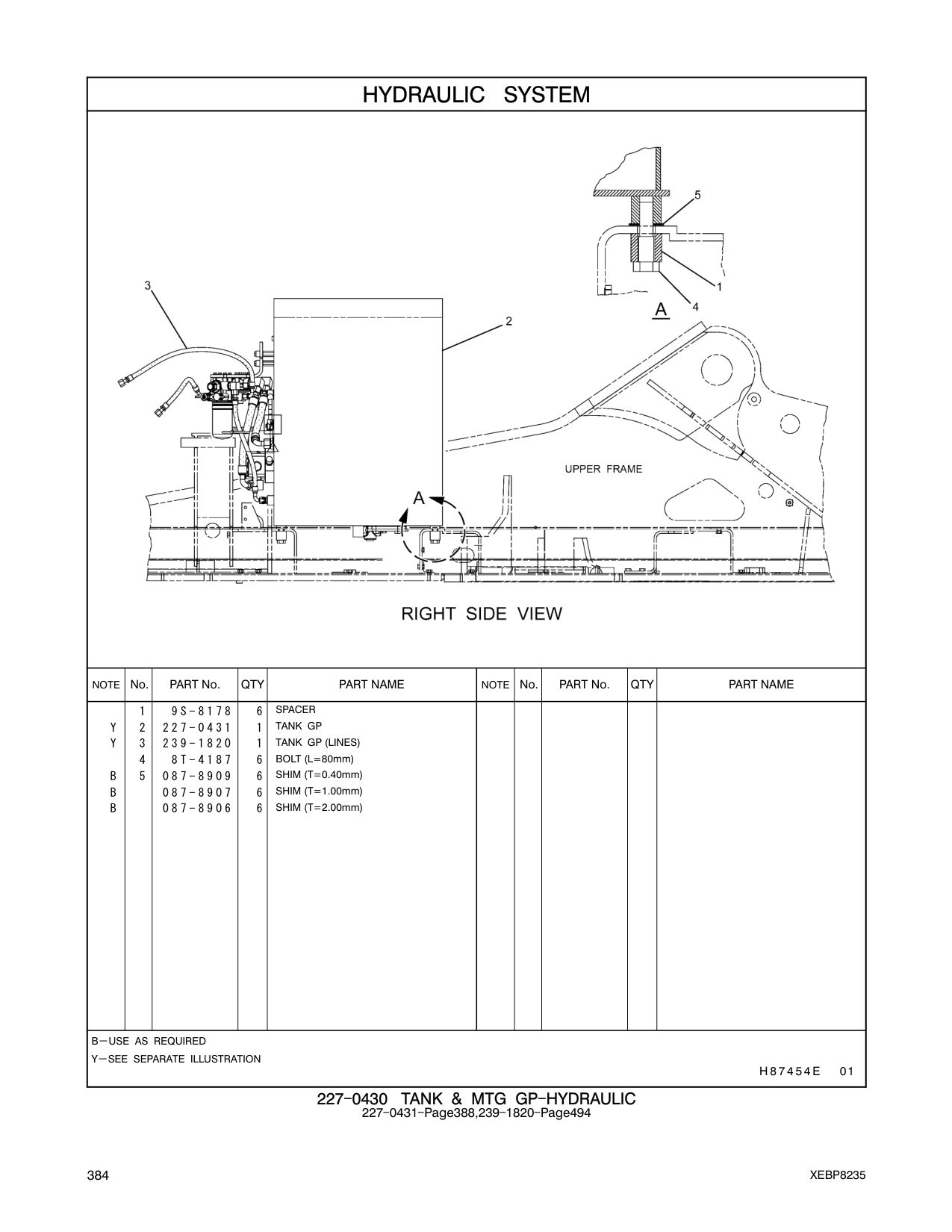 227-0431 TANK GP CAT parts manual diagram