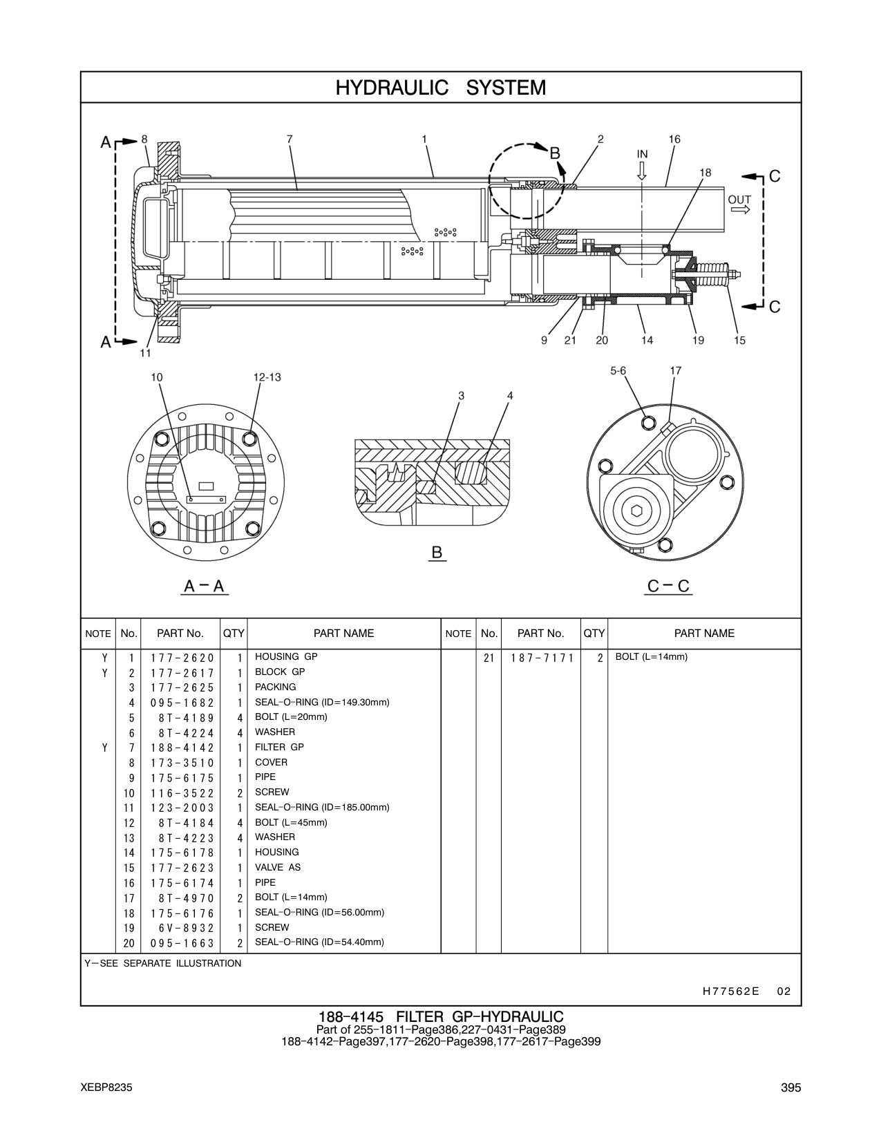 6V-8932 SCREW CAT parts manual diagram