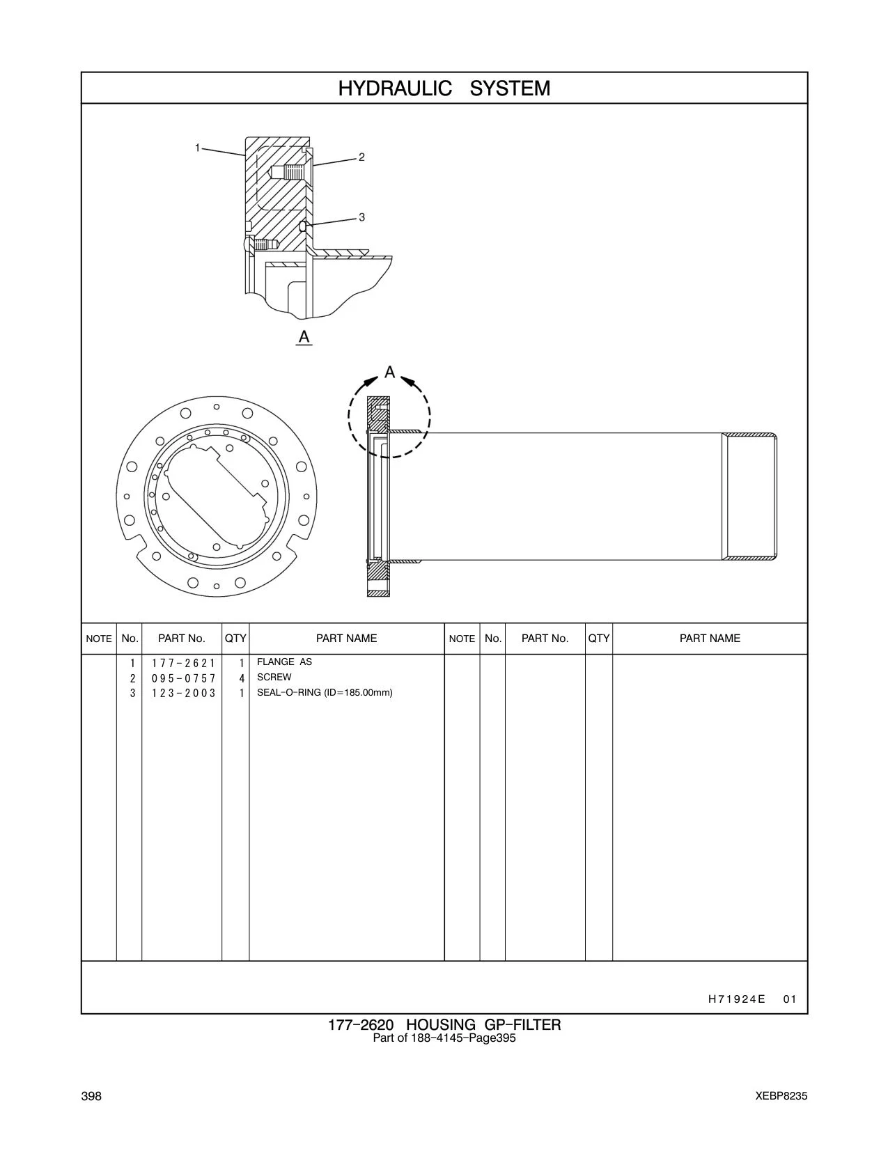 095-0757 SCREW CAT parts manual diagram