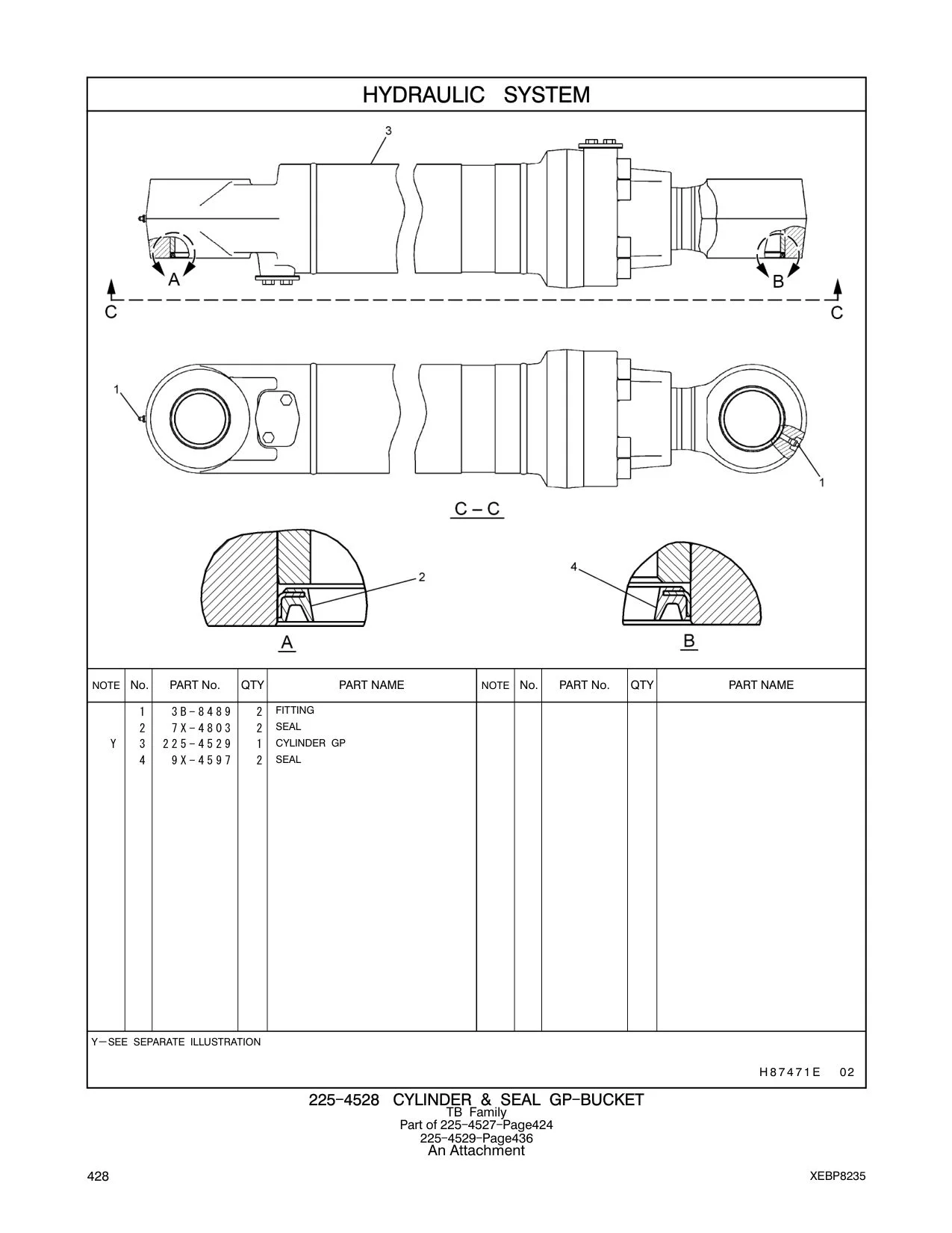 225-4529 - CYLINDER GP