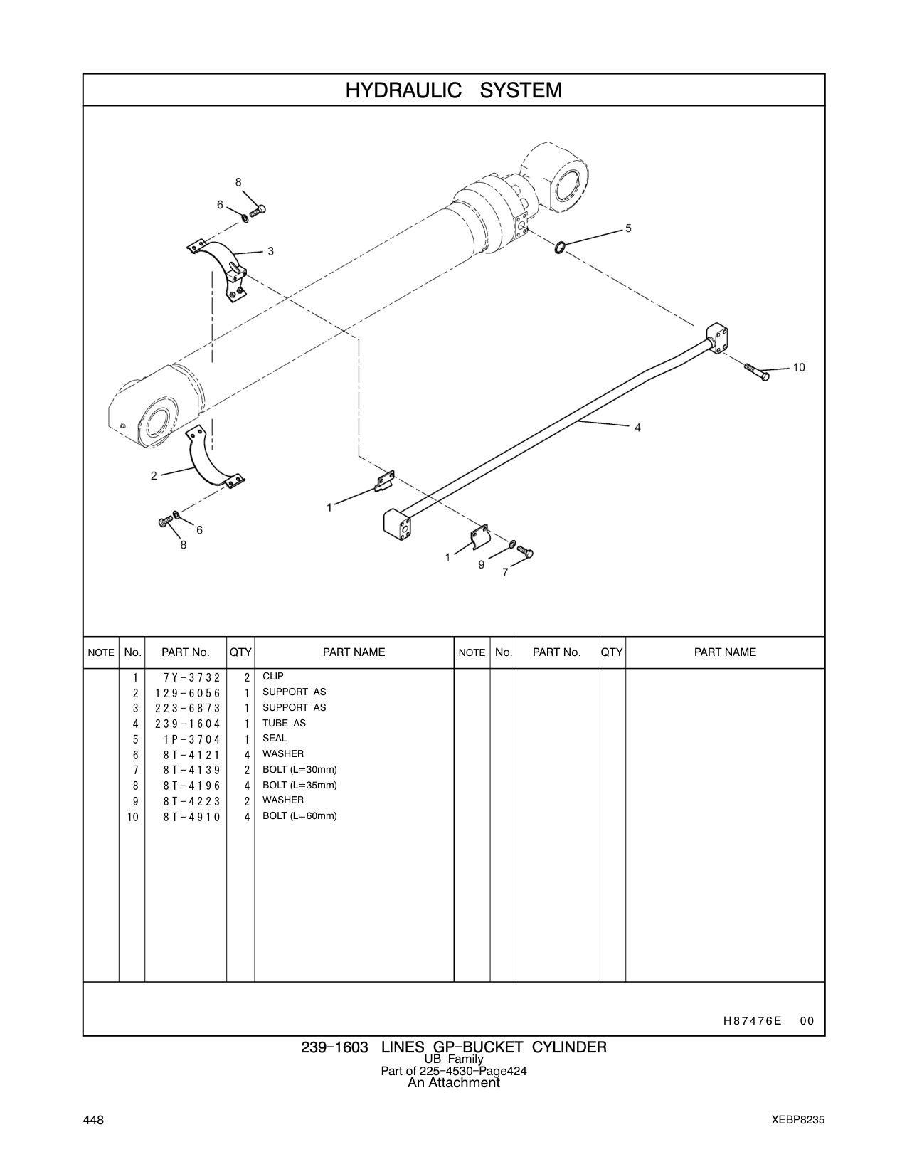 239-1604 TUBE AS CAT parts manual diagram
