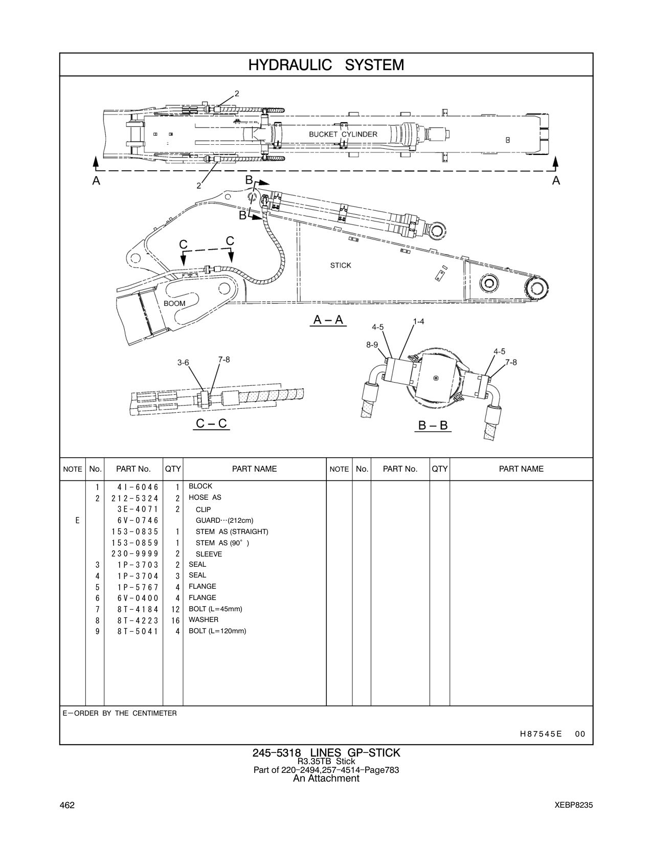 212-5324 HOSE AS CAT parts manual diagram
