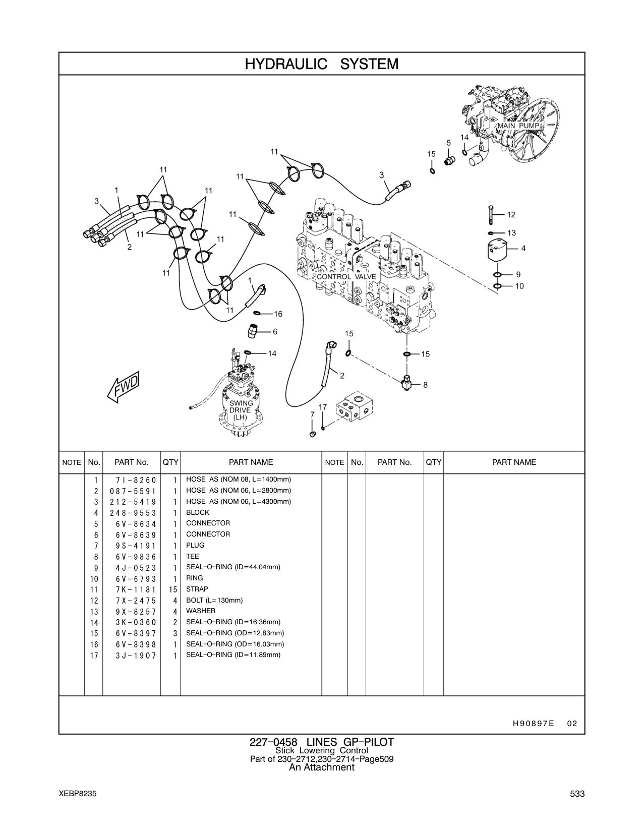 248-9553 BLOCK CAT parts manual diagram