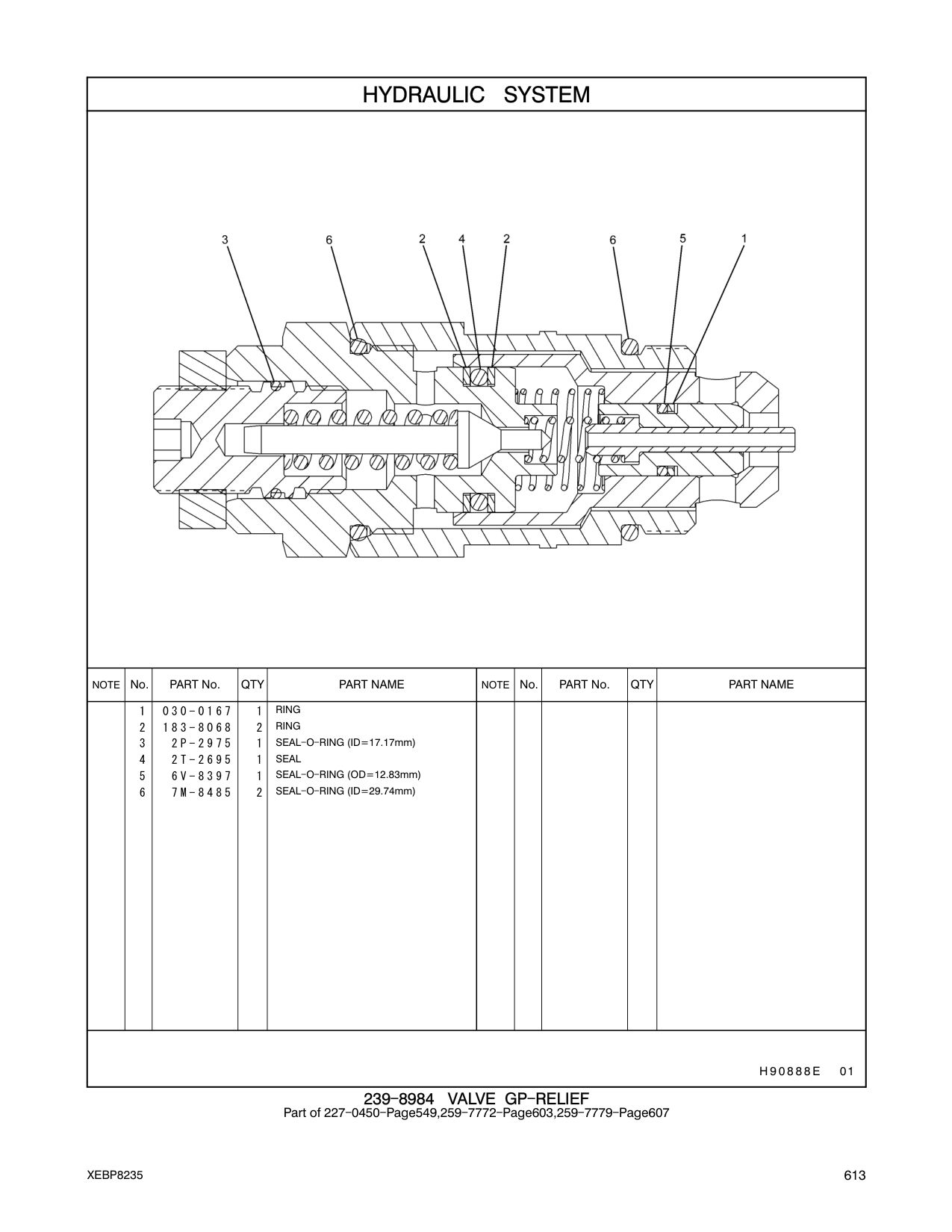 2T-2695 SEAL CAT parts manual diagram