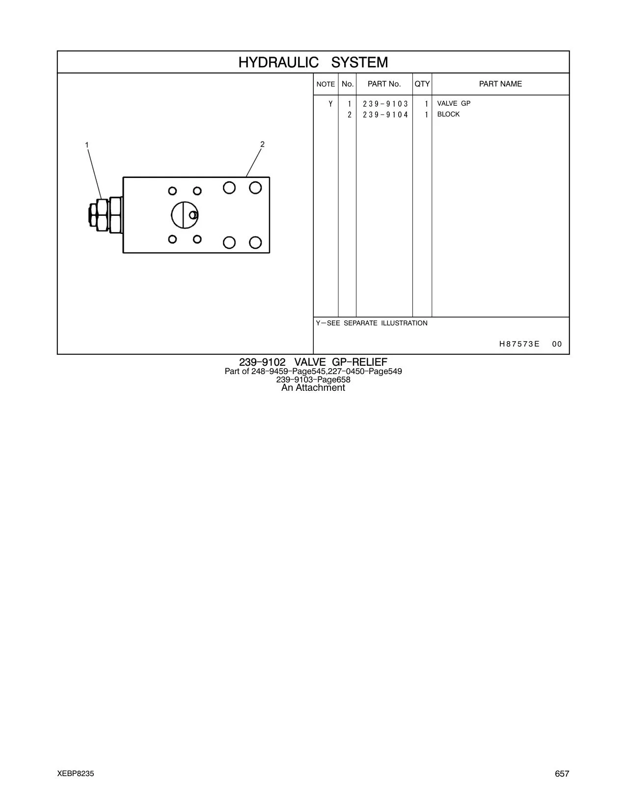 239-9103 - VALVE GP